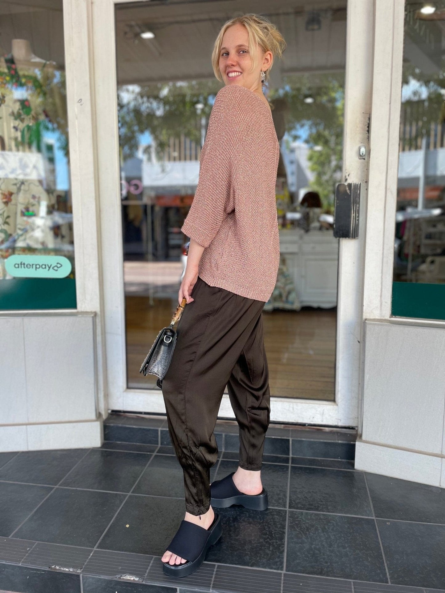 Maine Pants - Khaki - Pinkhill - Pinkhill - khaki - Darwin boutique - Australian fashion design - Darwin Fashion - Australian Fashion Designer - Australian Fashion Designer Brands - Australian Fashion Design Pants