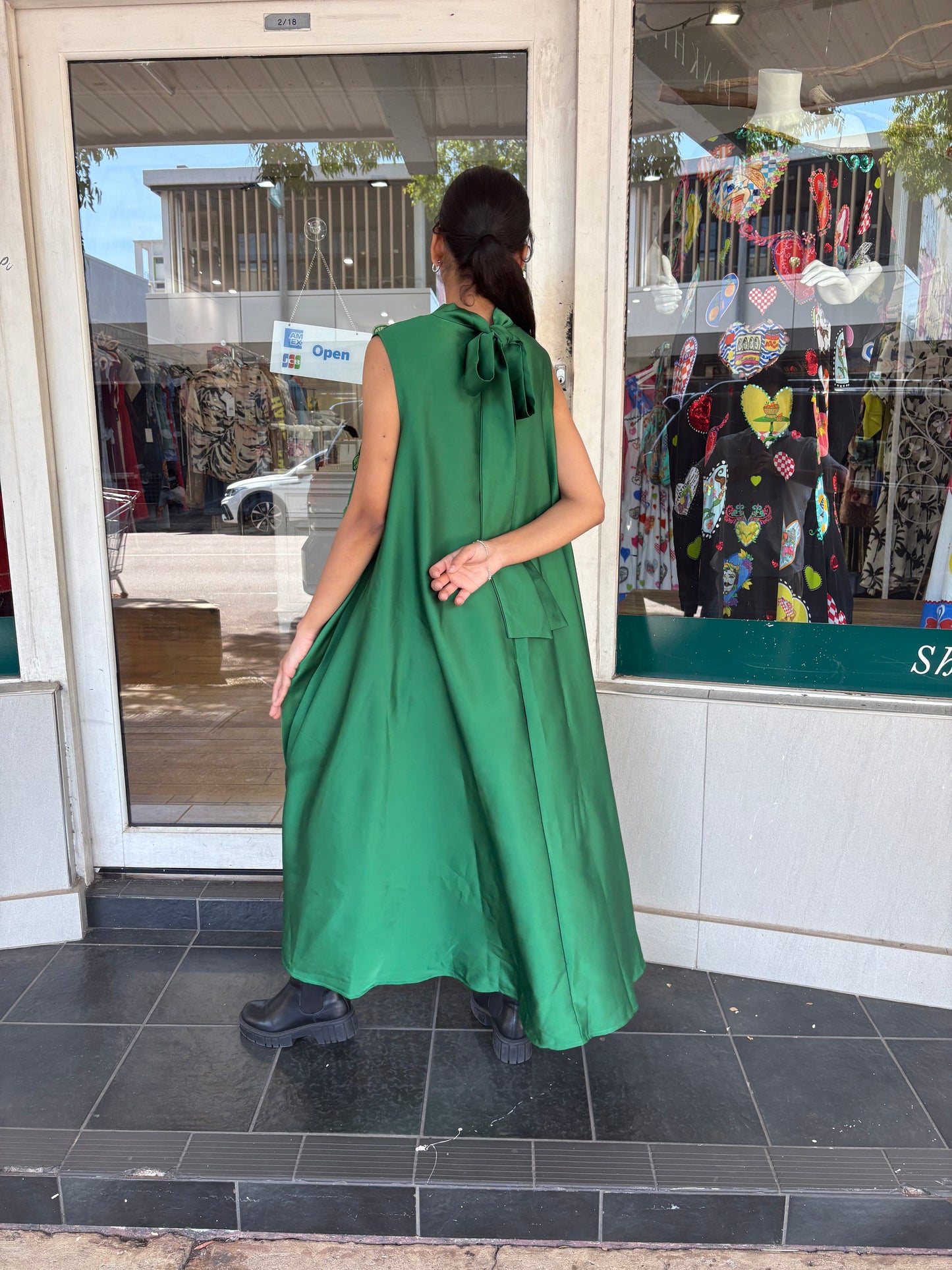 Melissa Dress - Green - Pinkhill -  - [] - Darwin boutique - Australian fashion design - Darwin Fashion - Australian Fashion Designer - Australian Fashion Designer Brands - Australian Fashion Design 