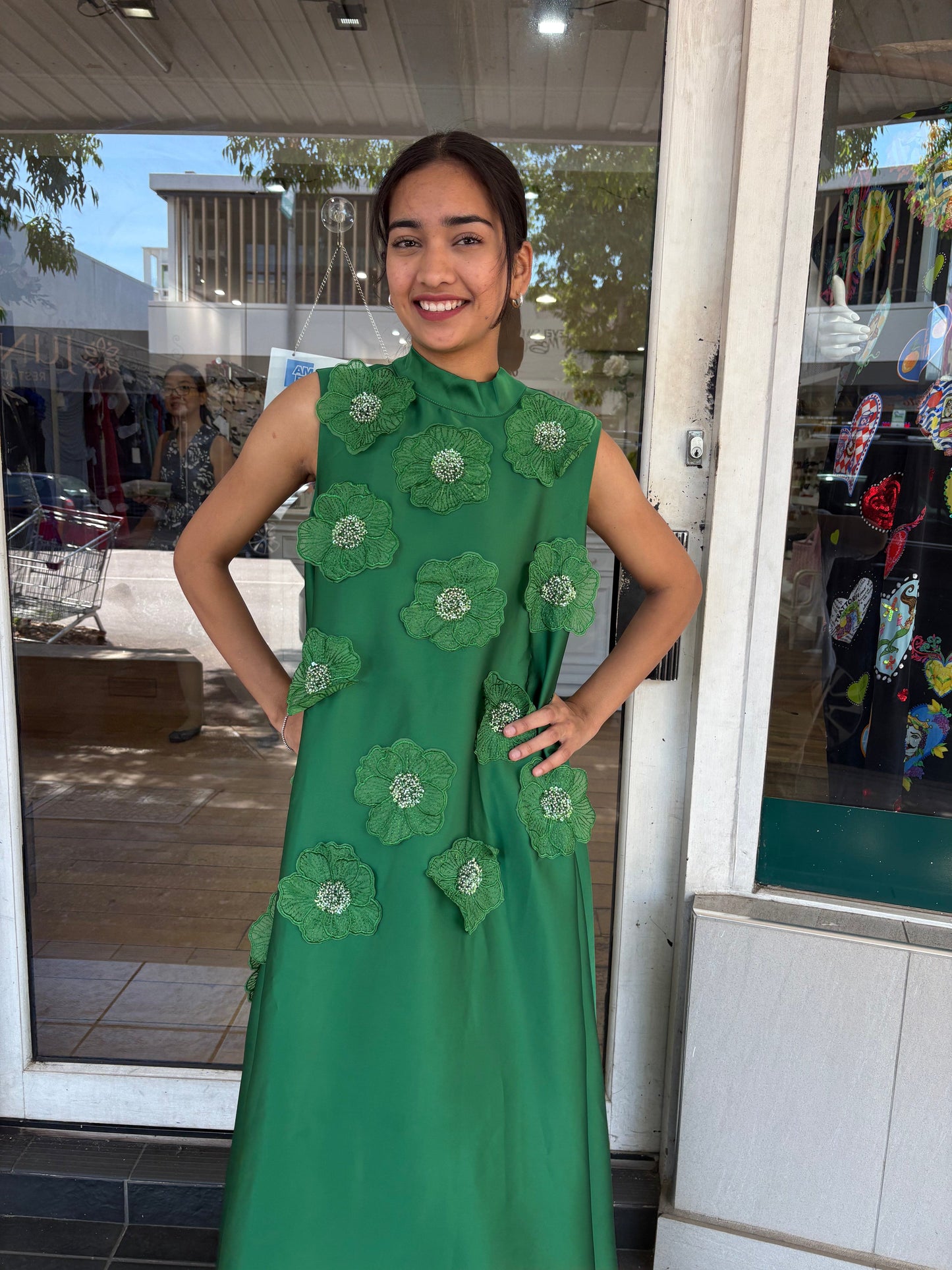 Melissa Dress - Green - Pinkhill -  - [] - Darwin boutique - Australian fashion design - Darwin Fashion - Australian Fashion Designer - Australian Fashion Designer Brands - Australian Fashion Design 