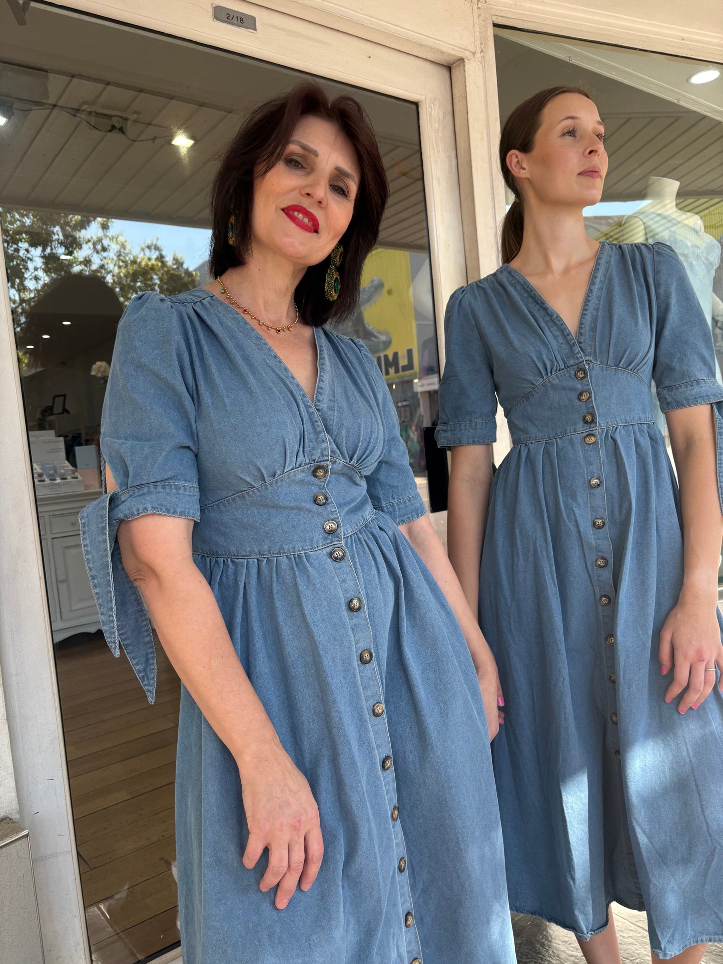 Manhattan Denim Dress - Blue - Pinkhill -  - [] - Darwin boutique - Australian fashion design - Darwin Fashion - Australian Fashion Designer - Australian Fashion Designer Brands - Australian Fashion Design 