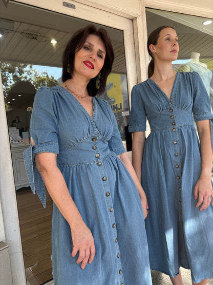 Manhattan Denim Dress - Blue - Pinkhill -  - [] - Darwin boutique - Australian fashion design - Darwin Fashion - Australian Fashion Designer - Australian Fashion Designer Brands - Australian Fashion Design 