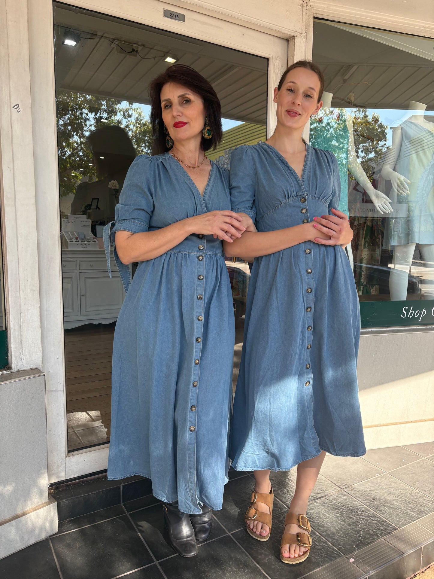 Manhattan Denim Dress - Blue - Pinkhill -  - [] - Darwin boutique - Australian fashion design - Darwin Fashion - Australian Fashion Designer - Australian Fashion Designer Brands - Australian Fashion Design 