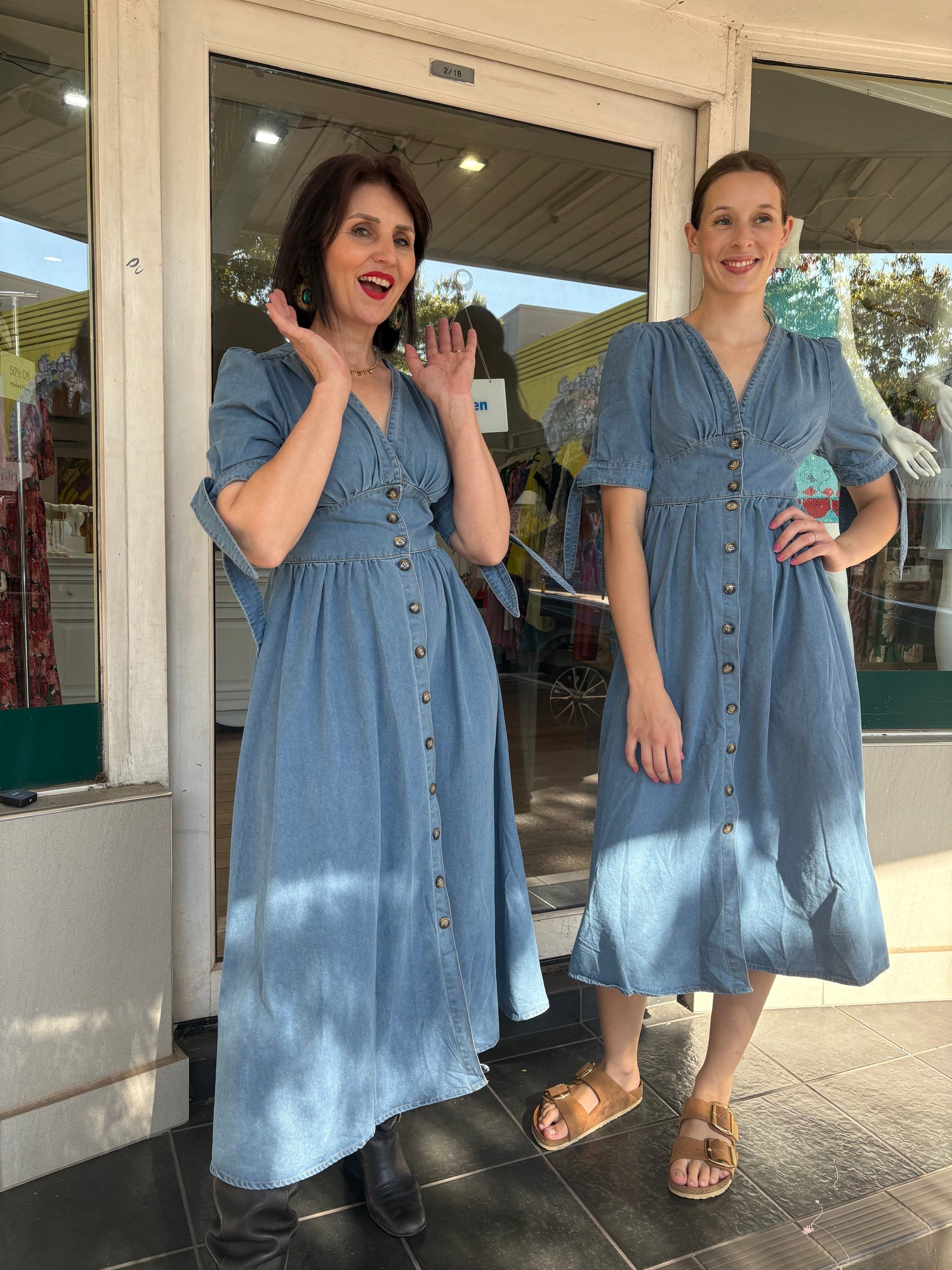 Manhattan Denim Dress - Blue - Pinkhill -  - [] - Darwin boutique - Australian fashion design - Darwin Fashion - Australian Fashion Designer - Australian Fashion Designer Brands - Australian Fashion Design 