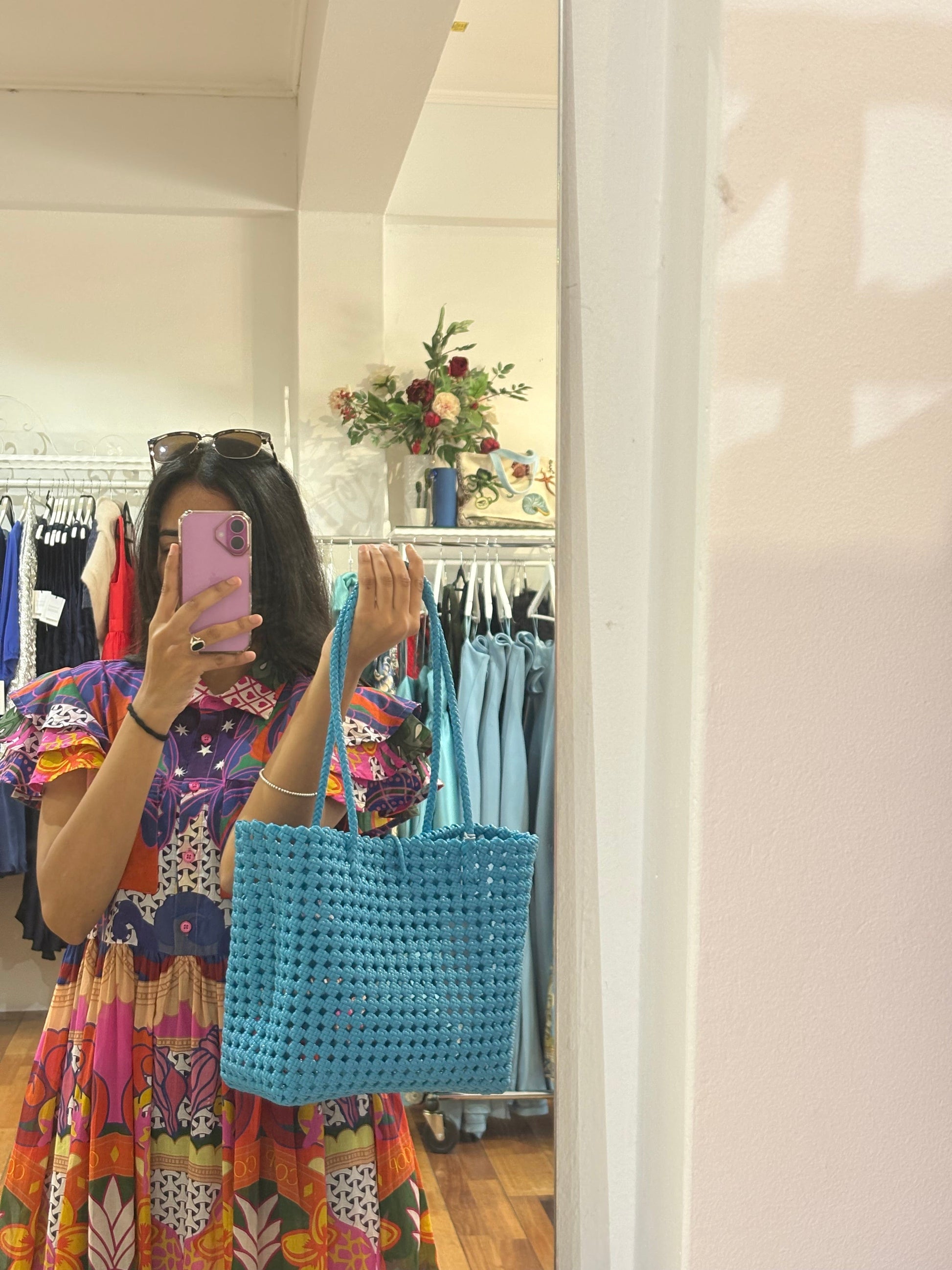 Oktavija Bag - Blue - Pinkhill -  - [] - Darwin boutique - Australian fashion design - Darwin Fashion - Australian Fashion Designer - Australian Fashion Designer Brands - Australian Fashion Design 