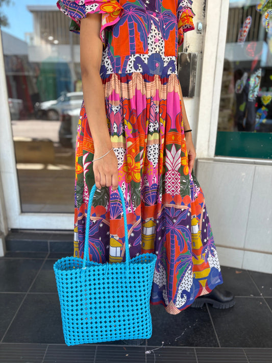 Oktavija Bag - Blue - Pinkhill -  - [] - Darwin boutique - Australian fashion design - Darwin Fashion - Australian Fashion Designer - Australian Fashion Designer Brands - Australian Fashion Design 