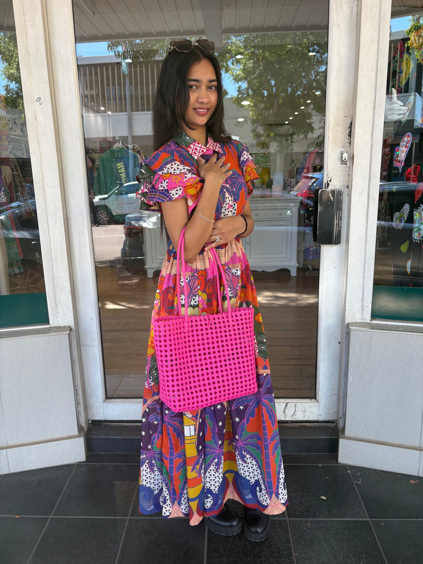 Oktavija Bag - Hot Pink - Pinkhill -  - [] - Darwin boutique - Australian fashion design - Darwin Fashion - Australian Fashion Designer - Australian Fashion Designer Brands - Australian Fashion Design 