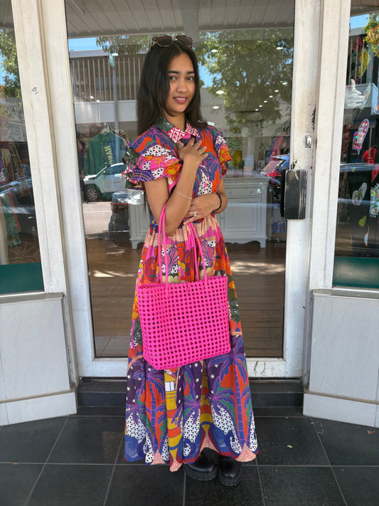 Oktavija Bag - Hot Pink - Pinkhill -  - [] - Darwin boutique - Australian fashion design - Darwin Fashion - Australian Fashion Designer - Australian Fashion Designer Brands - Australian Fashion Design 