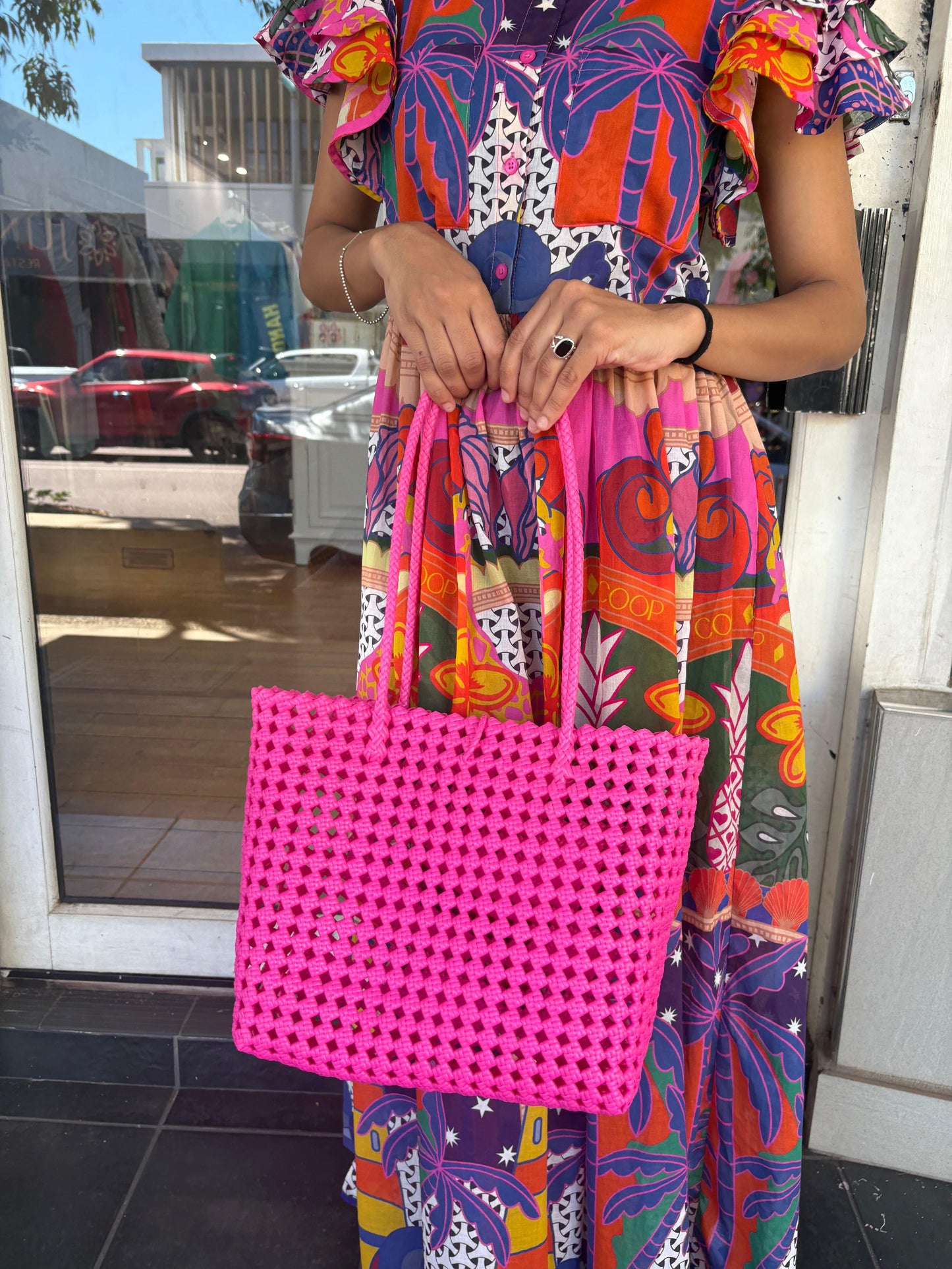 Oktavija Bag - Hot Pink - Pinkhill -  - [] - Darwin boutique - Australian fashion design - Darwin Fashion - Australian Fashion Designer - Australian Fashion Designer Brands - Australian Fashion Design 