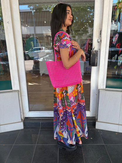 Oktavija Bag - Hot Pink - Pinkhill -  - [] - Darwin boutique - Australian fashion design - Darwin Fashion - Australian Fashion Designer - Australian Fashion Designer Brands - Australian Fashion Design 