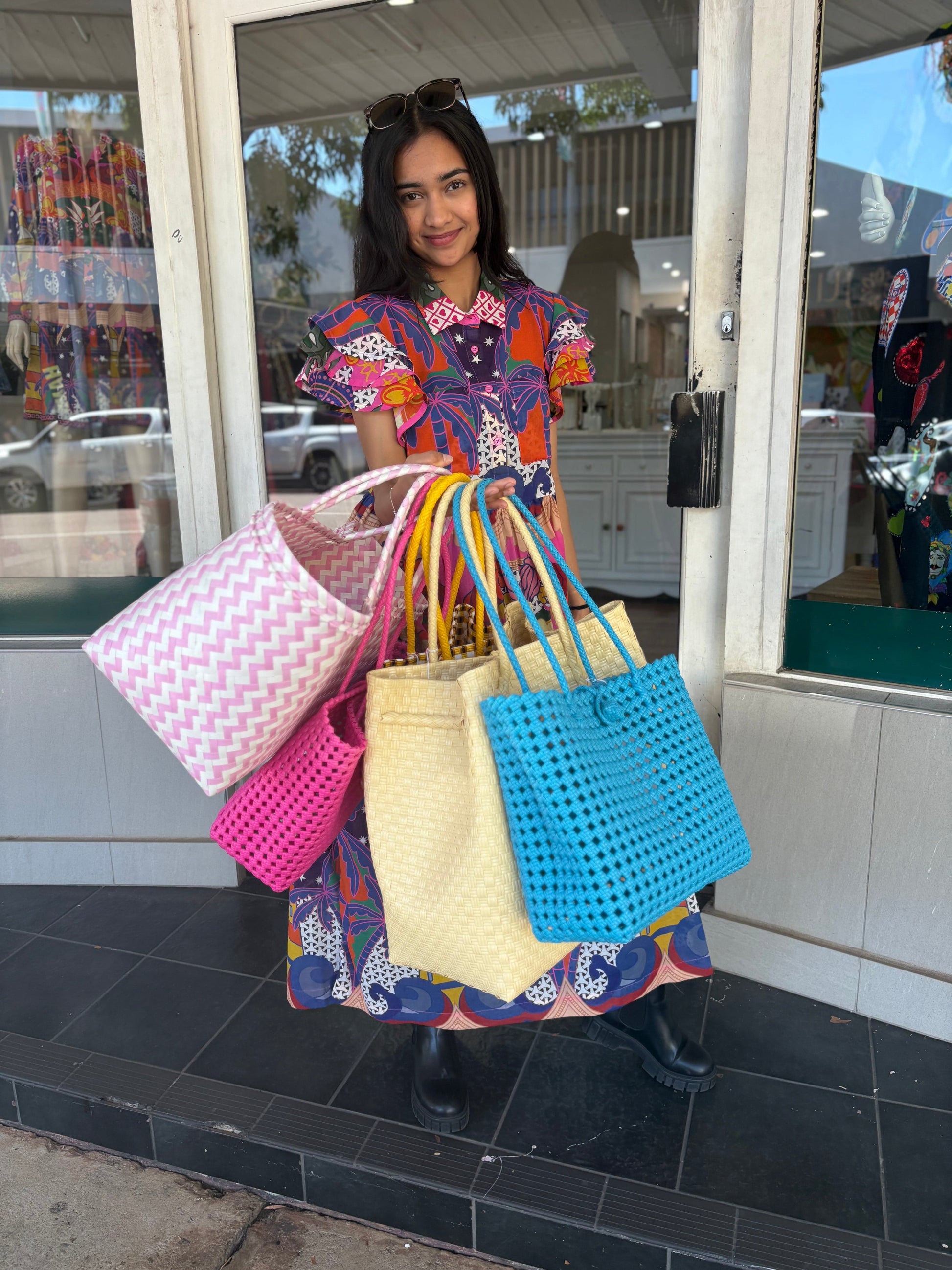 Oktavija Bag - Blue - Pinkhill -  - [] - Darwin boutique - Australian fashion design - Darwin Fashion - Australian Fashion Designer - Australian Fashion Designer Brands - Australian Fashion Design 