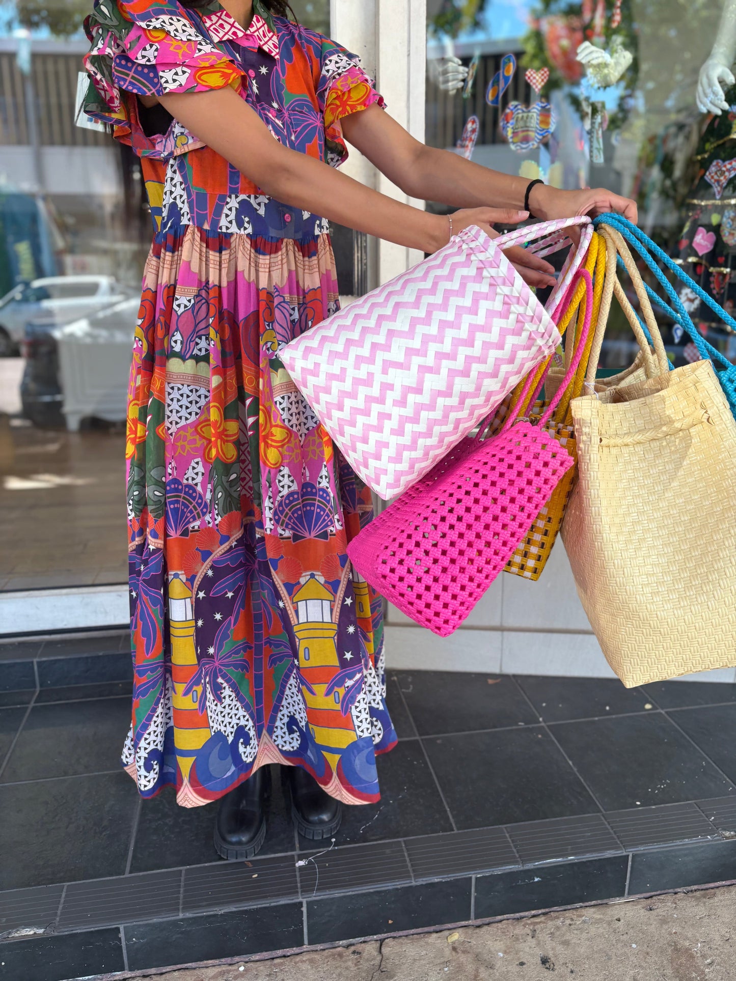 Oktavija Bag - Hot Pink - Pinkhill -  - [] - Darwin boutique - Australian fashion design - Darwin Fashion - Australian Fashion Designer - Australian Fashion Designer Brands - Australian Fashion Design 