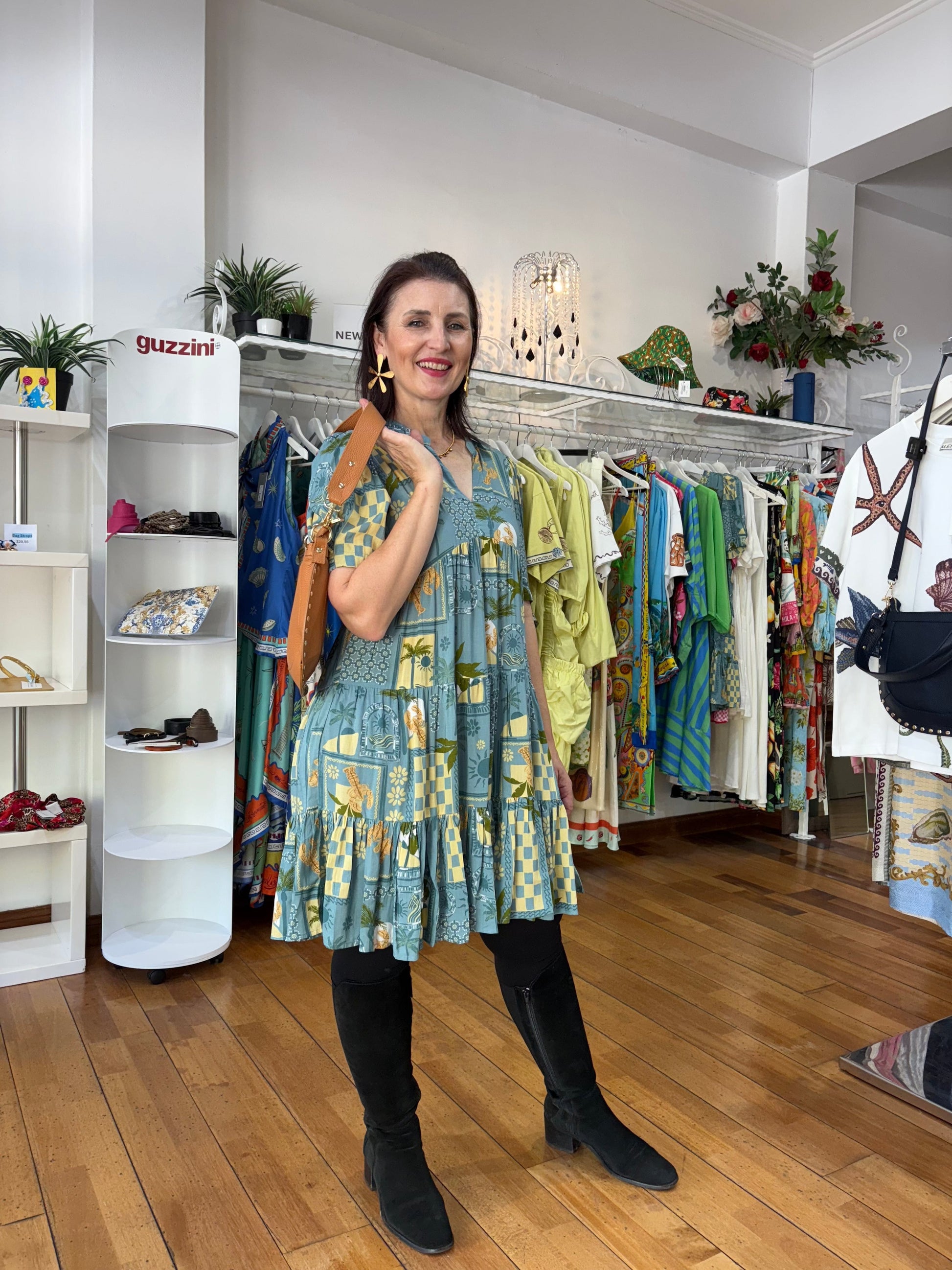 Oktavija Blue Sea Dress - Pinkhill -  - [] - Darwin boutique - Australian fashion design - Darwin Fashion - Australian Fashion Designer - Australian Fashion Designer Brands - Australian Fashion Design 