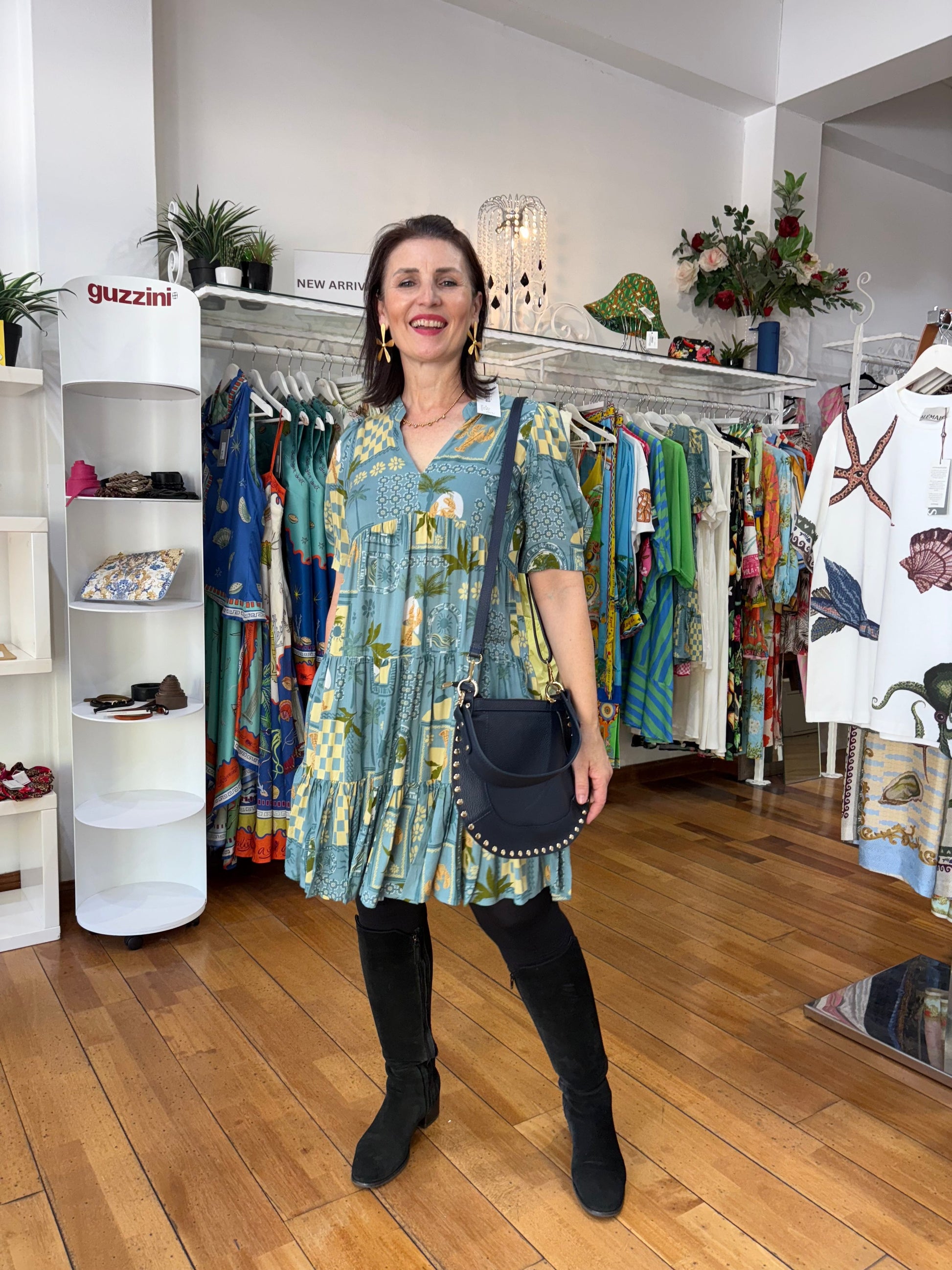 Oktavija Blue Sea Dress - Pinkhill -  - [] - Darwin boutique - Australian fashion design - Darwin Fashion - Australian Fashion Designer - Australian Fashion Designer Brands - Australian Fashion Design 