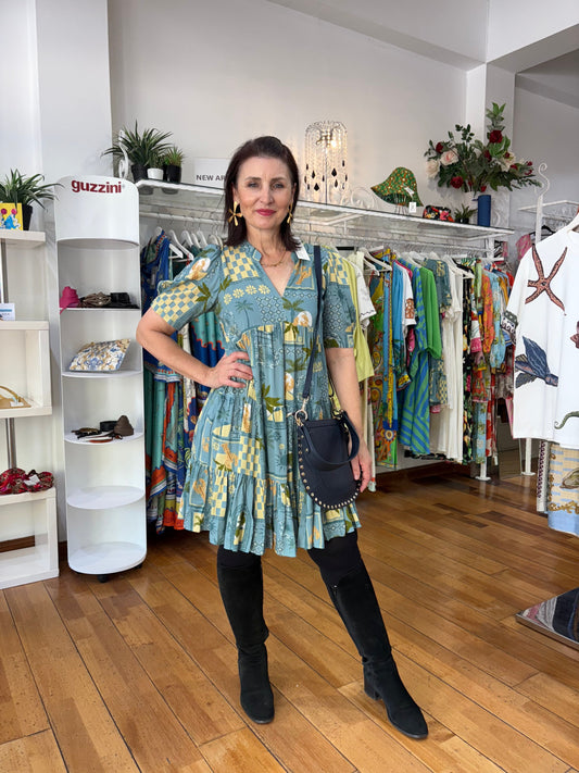 Oktavija Blue Sea Dress - Pinkhill -  - [] - Darwin boutique - Australian fashion design - Darwin Fashion - Australian Fashion Designer - Australian Fashion Designer Brands - Australian Fashion Design 