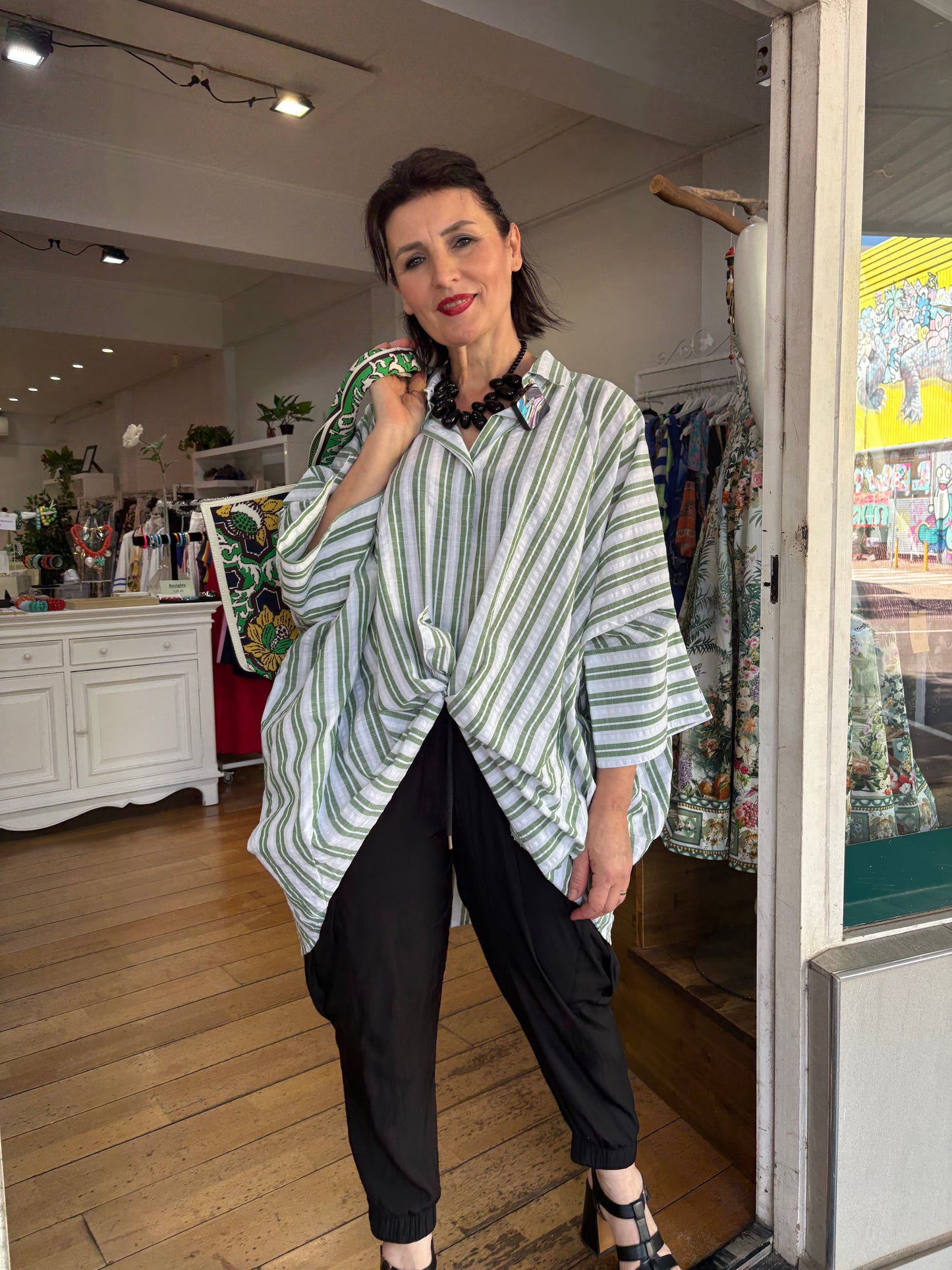 Oktavija Emilia Top Green