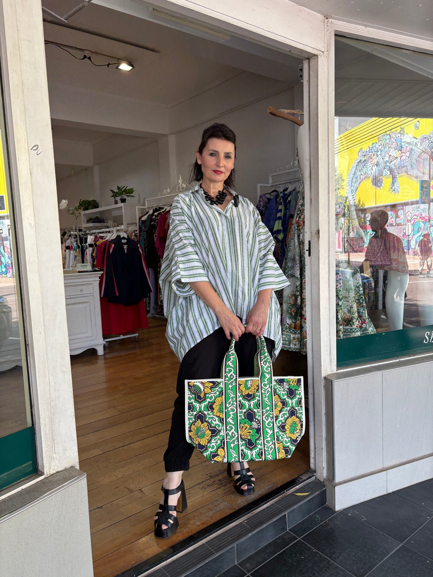 Oktavija Emilia Top Green