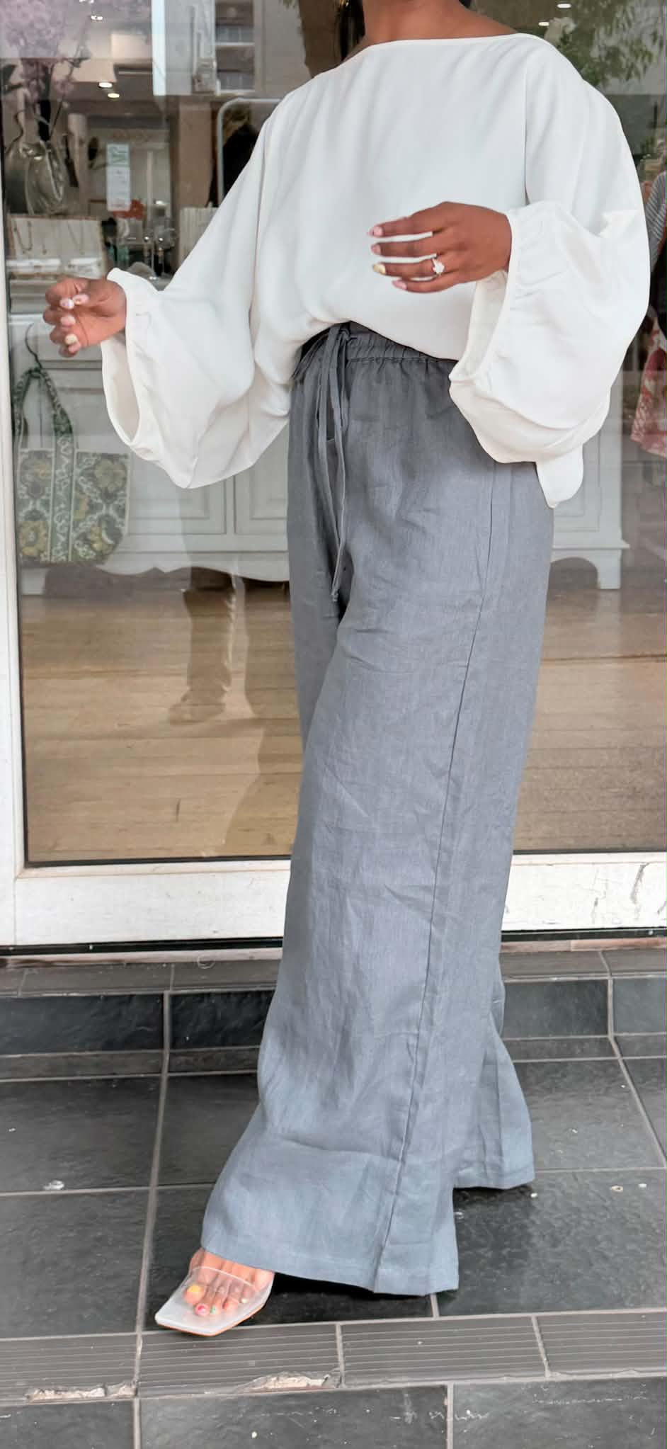 Oktavija - Pant Storm - Hagstone Grey