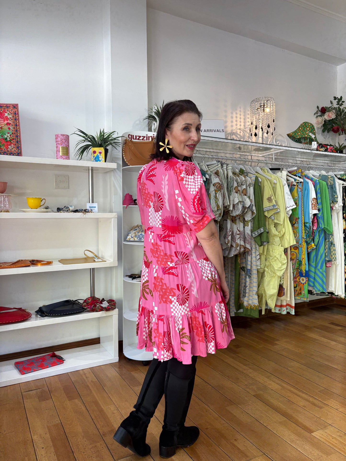 Oktavija Pink Coral Dress - Pinkhill -  - [] - Darwin boutique - Australian fashion design - Darwin Fashion - Australian Fashion Designer - Australian Fashion Designer Brands - Australian Fashion Design 