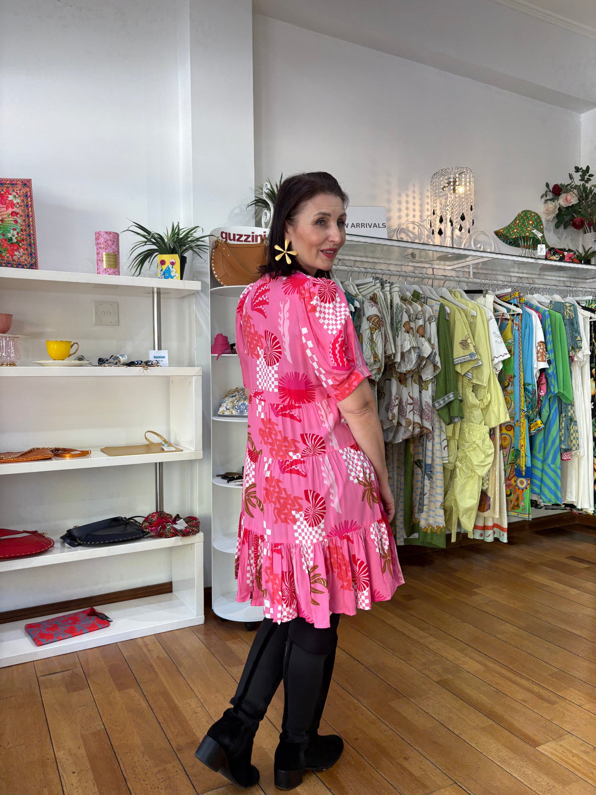 Oktavija Pink Coral Dress - Pinkhill -  - [] - Darwin boutique - Australian fashion design - Darwin Fashion - Australian Fashion Designer - Australian Fashion Designer Brands - Australian Fashion Design 