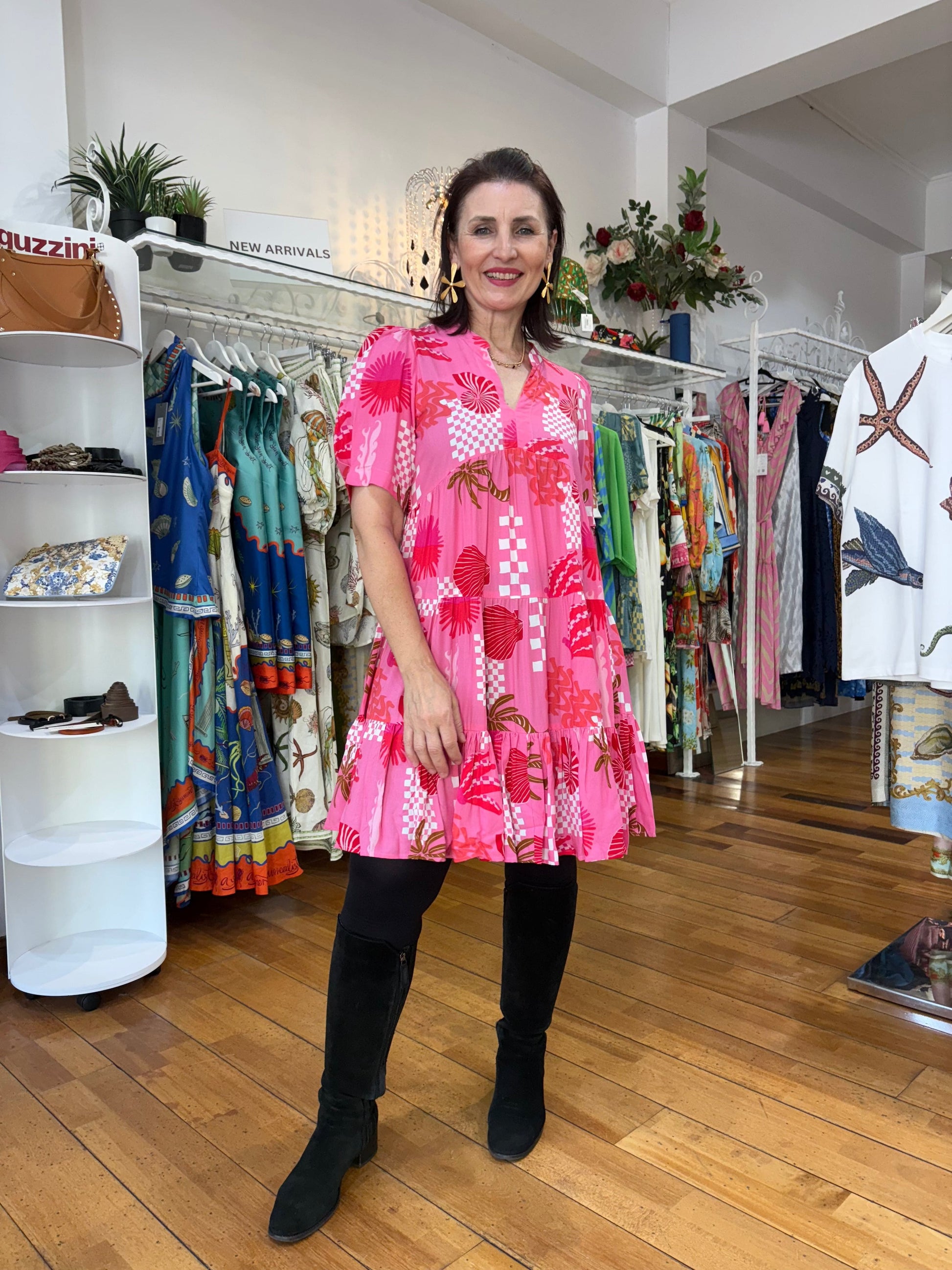 Oktavija Pink Coral Dress - Pinkhill -  - [] - Darwin boutique - Australian fashion design - Darwin Fashion - Australian Fashion Designer - Australian Fashion Designer Brands - Australian Fashion Design 