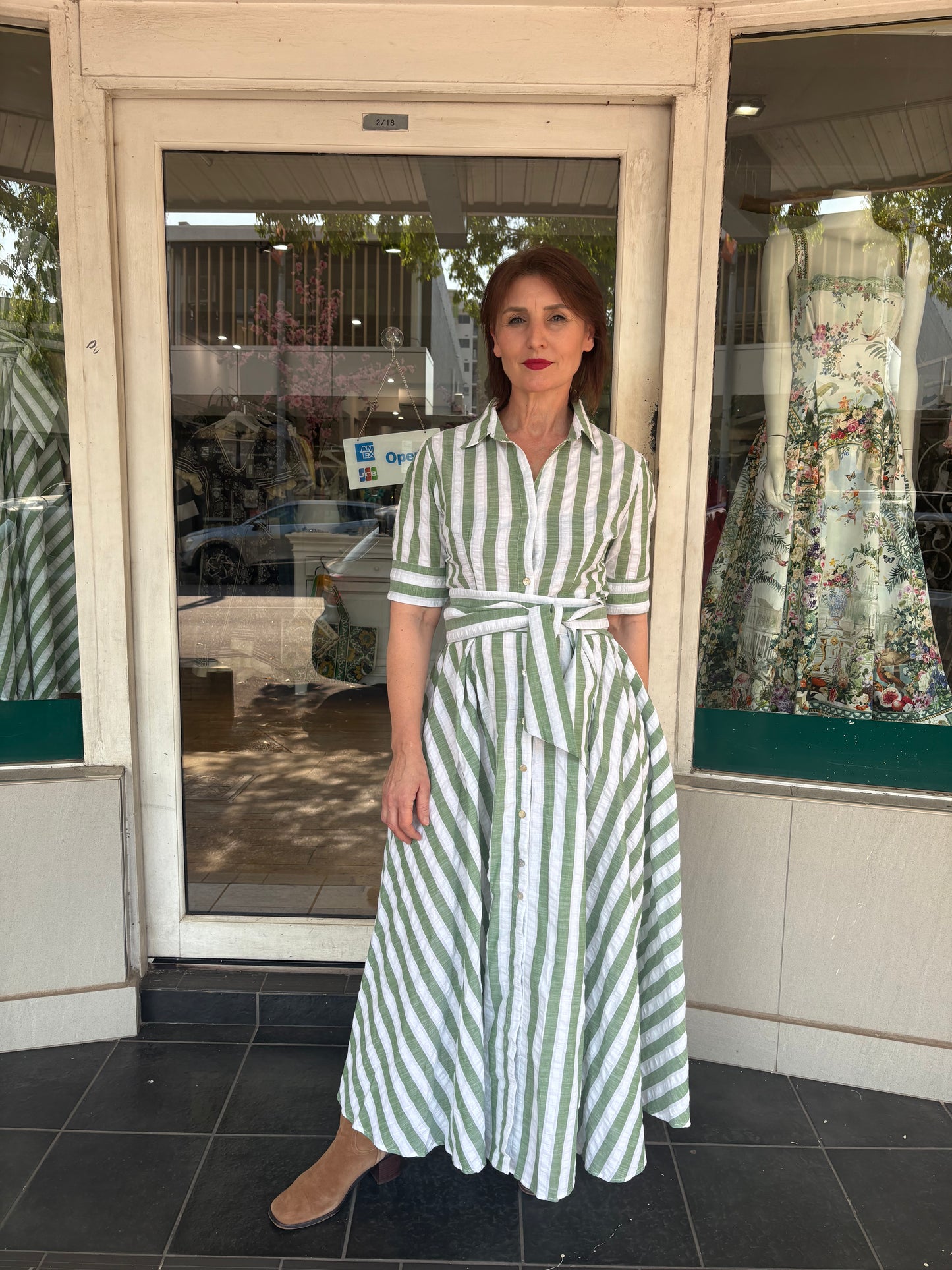 Oktavija Willow Dress Green