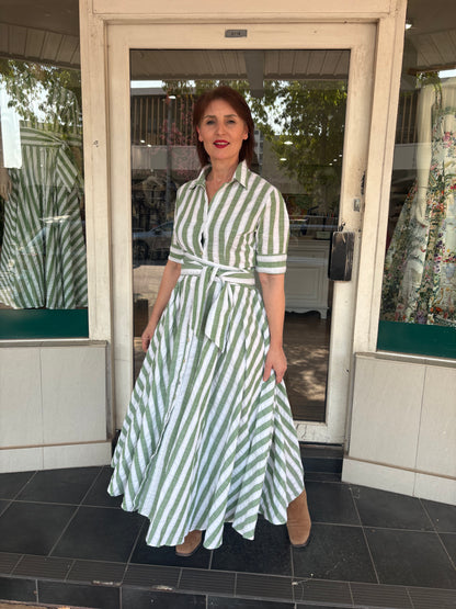 Oktavija Willow Dress Green