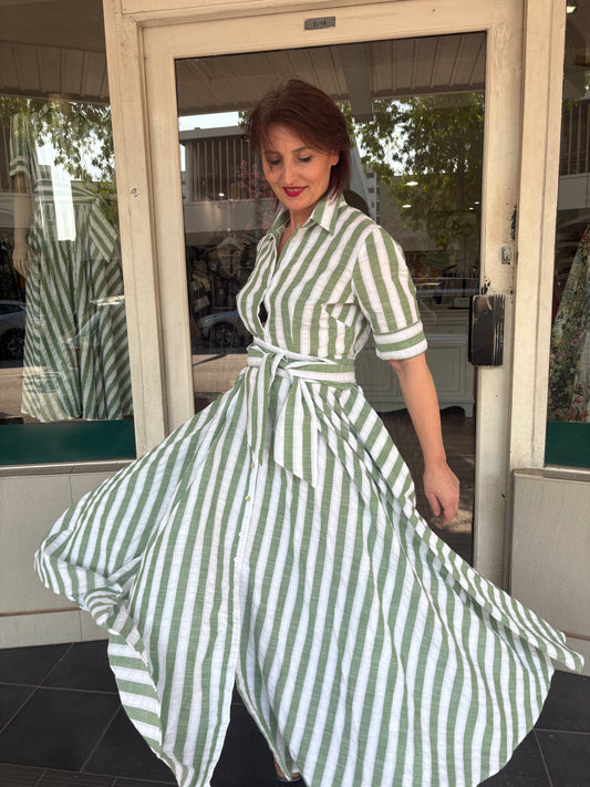 Oktavija Willow Dress Green