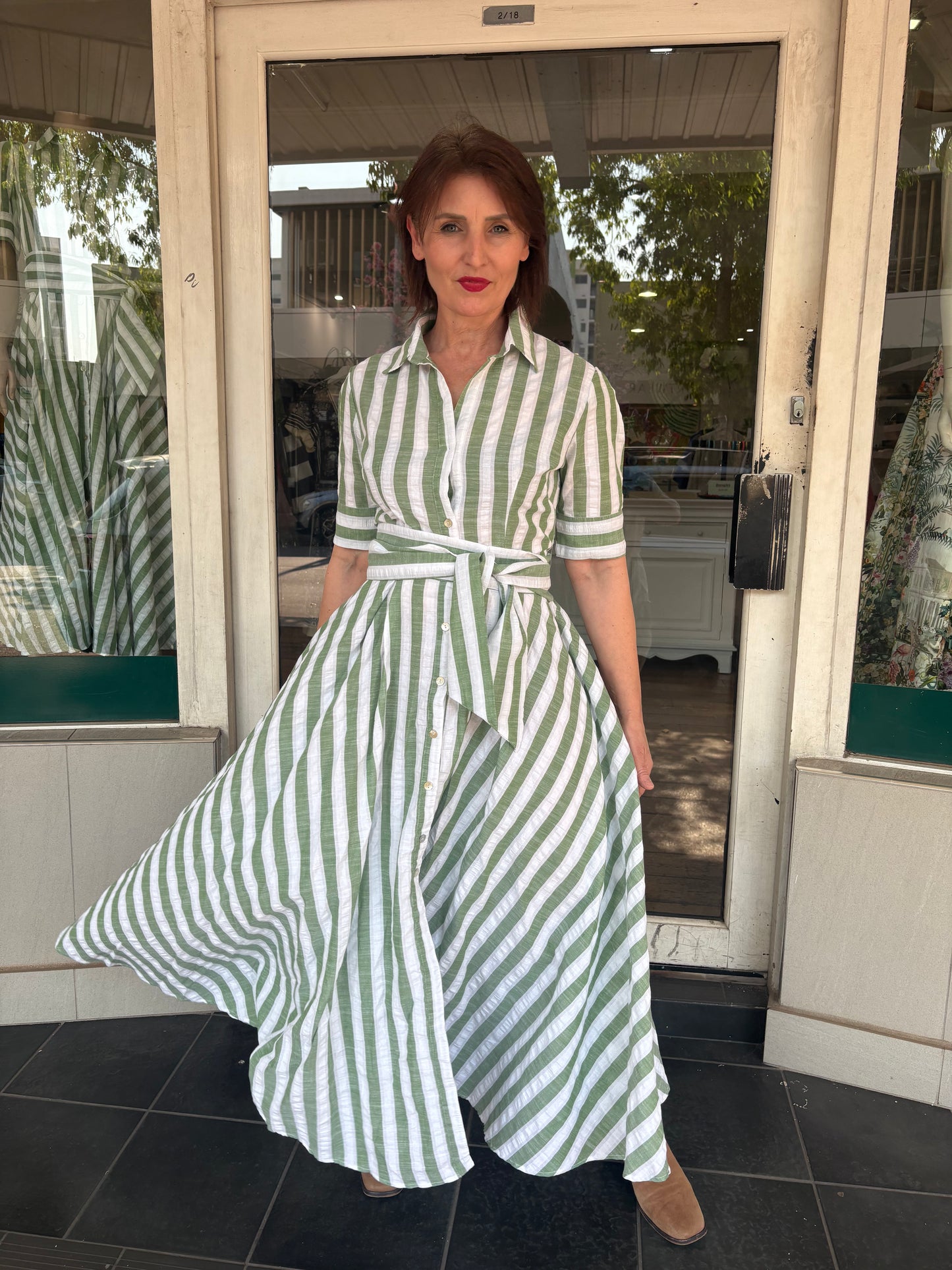 Oktavija Willow Dress Green