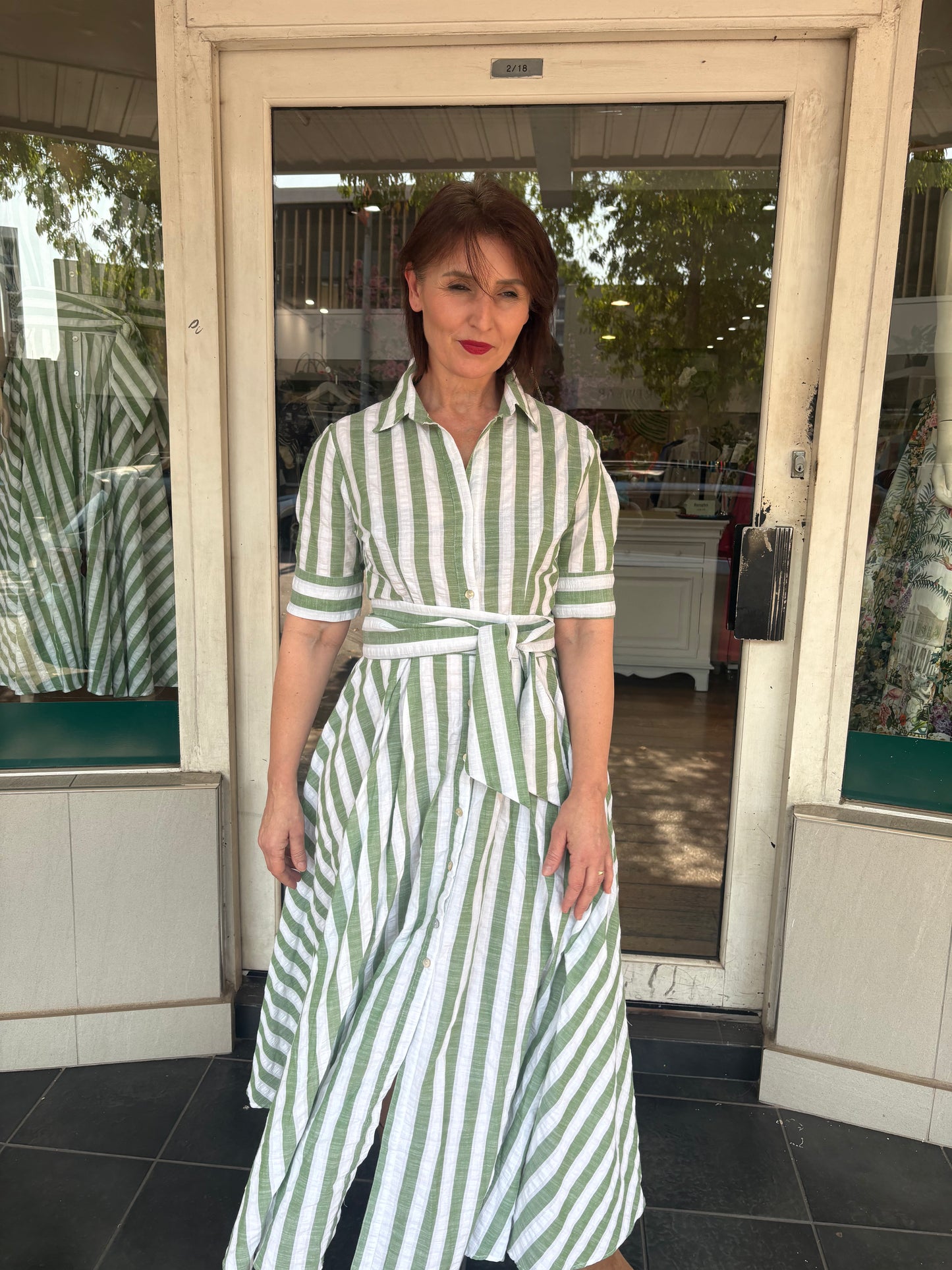 Oktavija Willow Dress Green