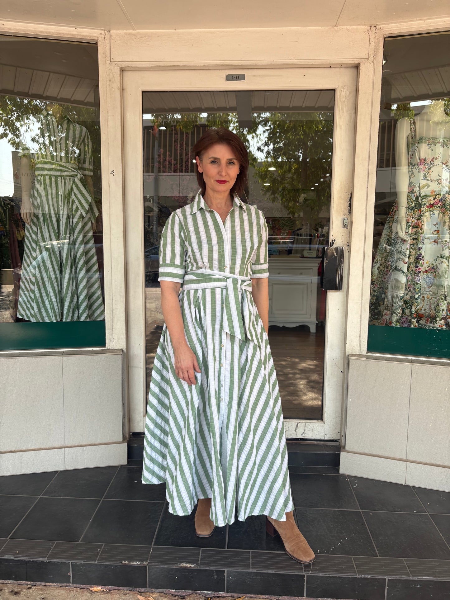 Oktavija Willow Dress Green