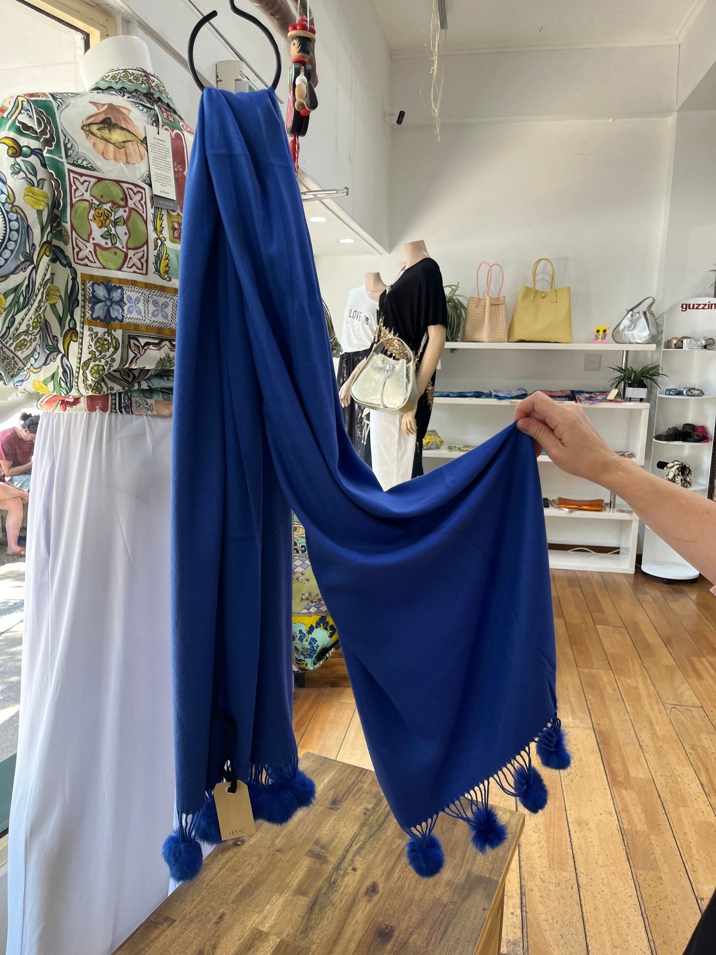 Pom Pom Scarf - Pinkhill -  - [] - Darwin boutique - Australian fashion design - Darwin Fashion - Australian Fashion Designer - Australian Fashion Designer Brands - Australian Fashion Design 