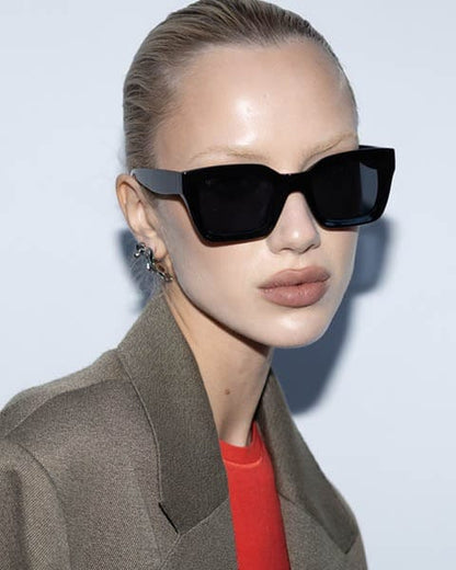 Riviera Bold Square Sunglasses - Noir