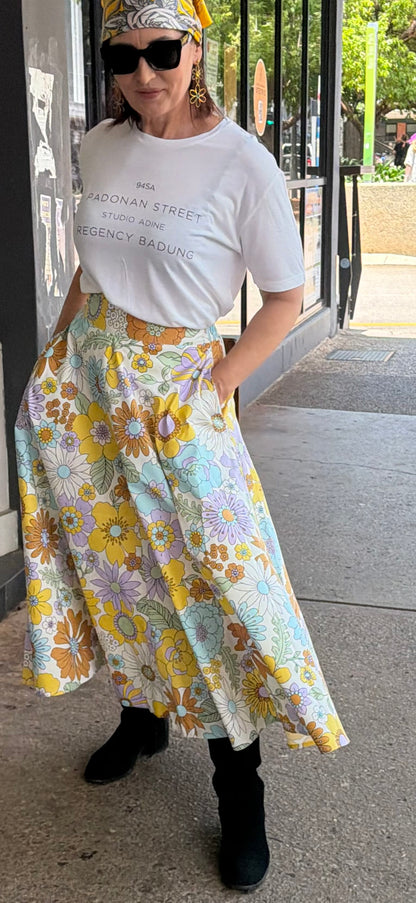 Sienna Fleur Cotton Skirt - Pinkhill