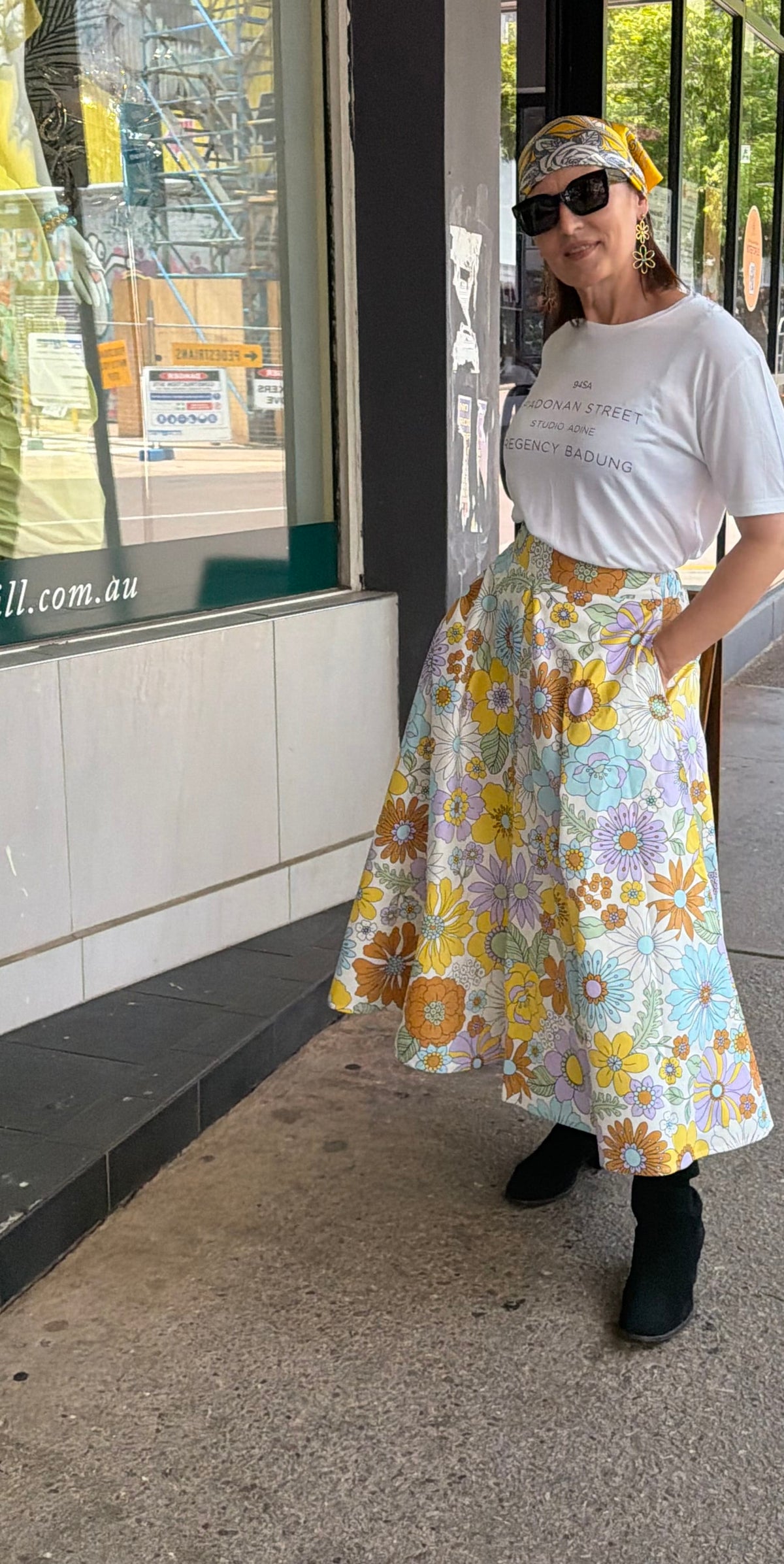 Sienna Fleur Cotton Skirt - Pinkhill