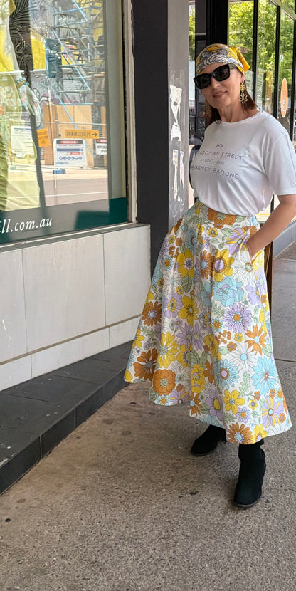 Sienna Fleur Cotton Skirt - Pinkhill