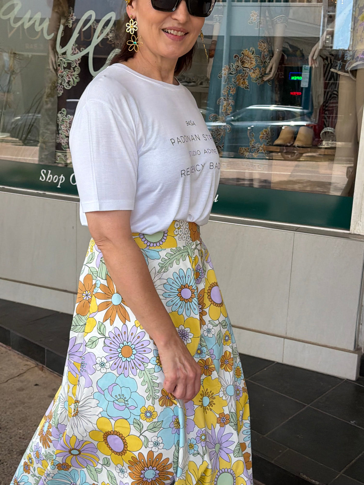 Sienna Fleur Cotton Skirt - Pinkhill
