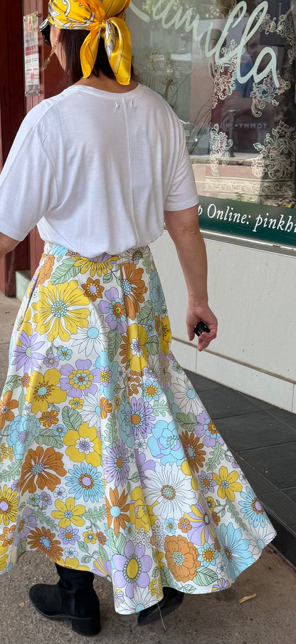 Sienna Fleur Cotton Skirt - Pinkhill
