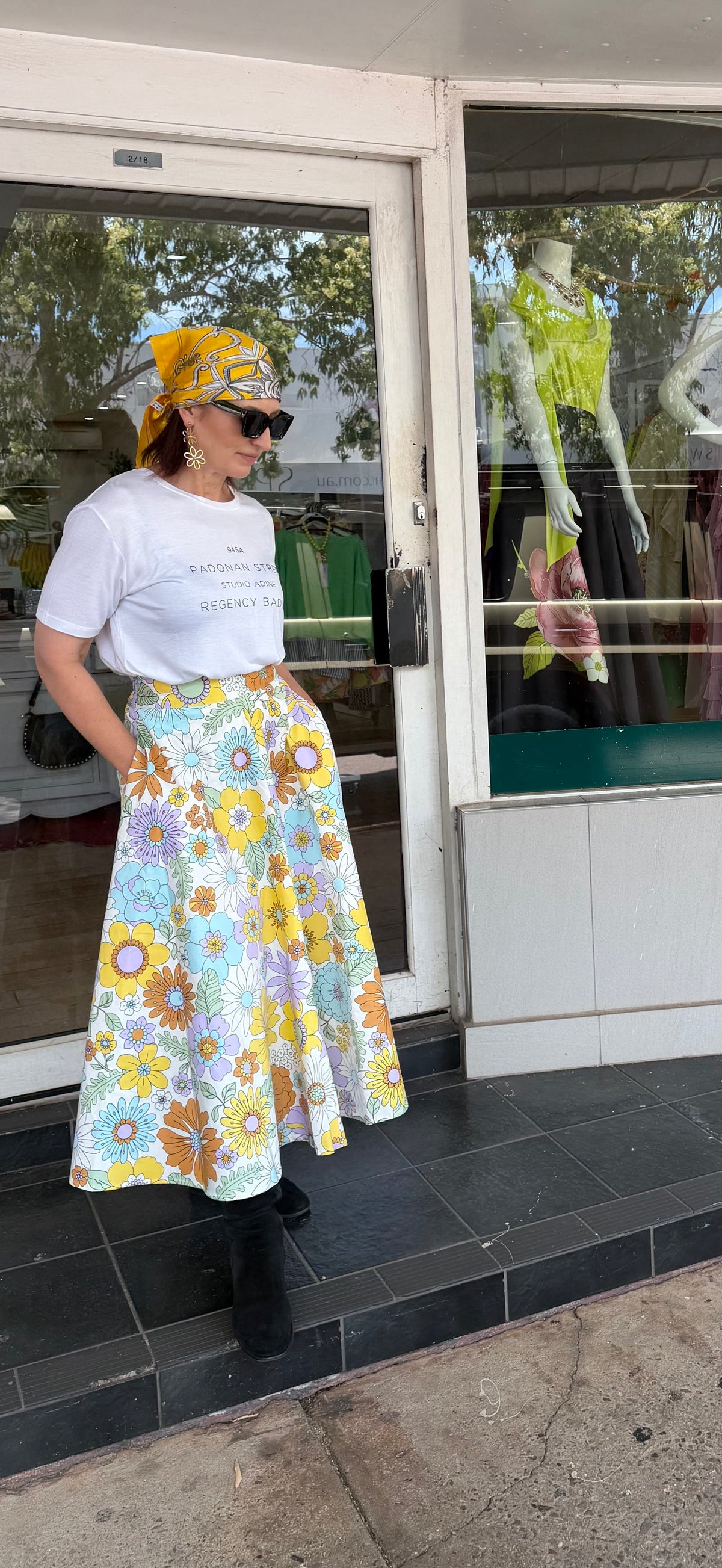 Sienna Fleur Cotton Skirt - Pinkhill