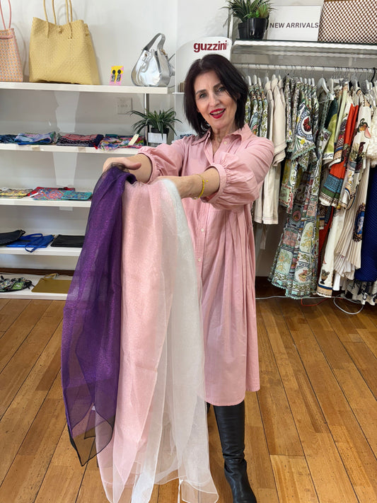 Silk Scarf - Pinkhill -  - [] - Darwin boutique - Australian fashion design - Darwin Fashion - Australian Fashion Designer - Australian Fashion Designer Brands - Australian Fashion Design 