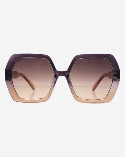 Solstice Hexagon Sunglasses - Plum Haze