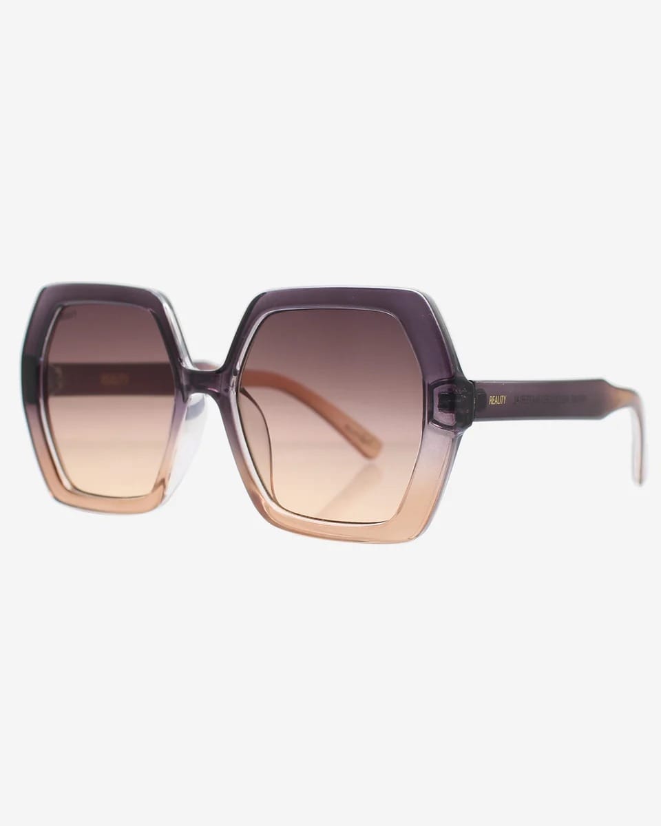 Solstice Hexagon Sunglasses - Plum Haze
