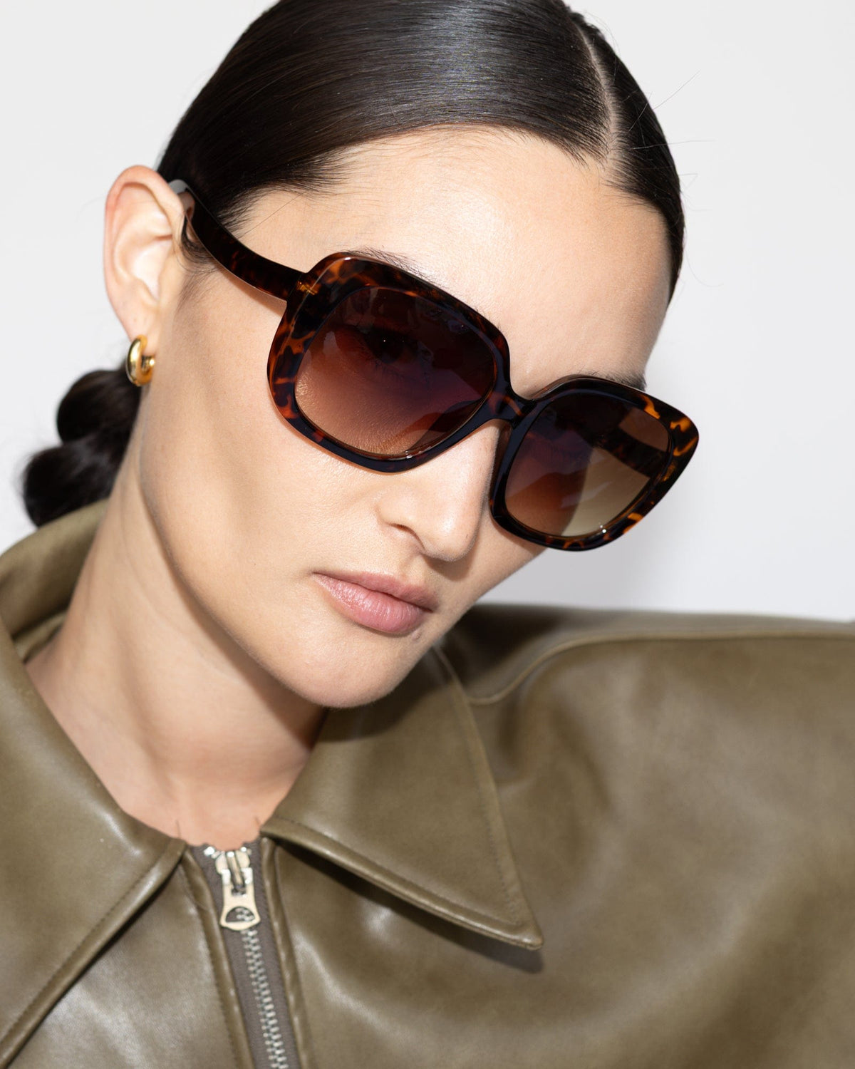 Starlight Oversized Square Sunglasses - Tortoise