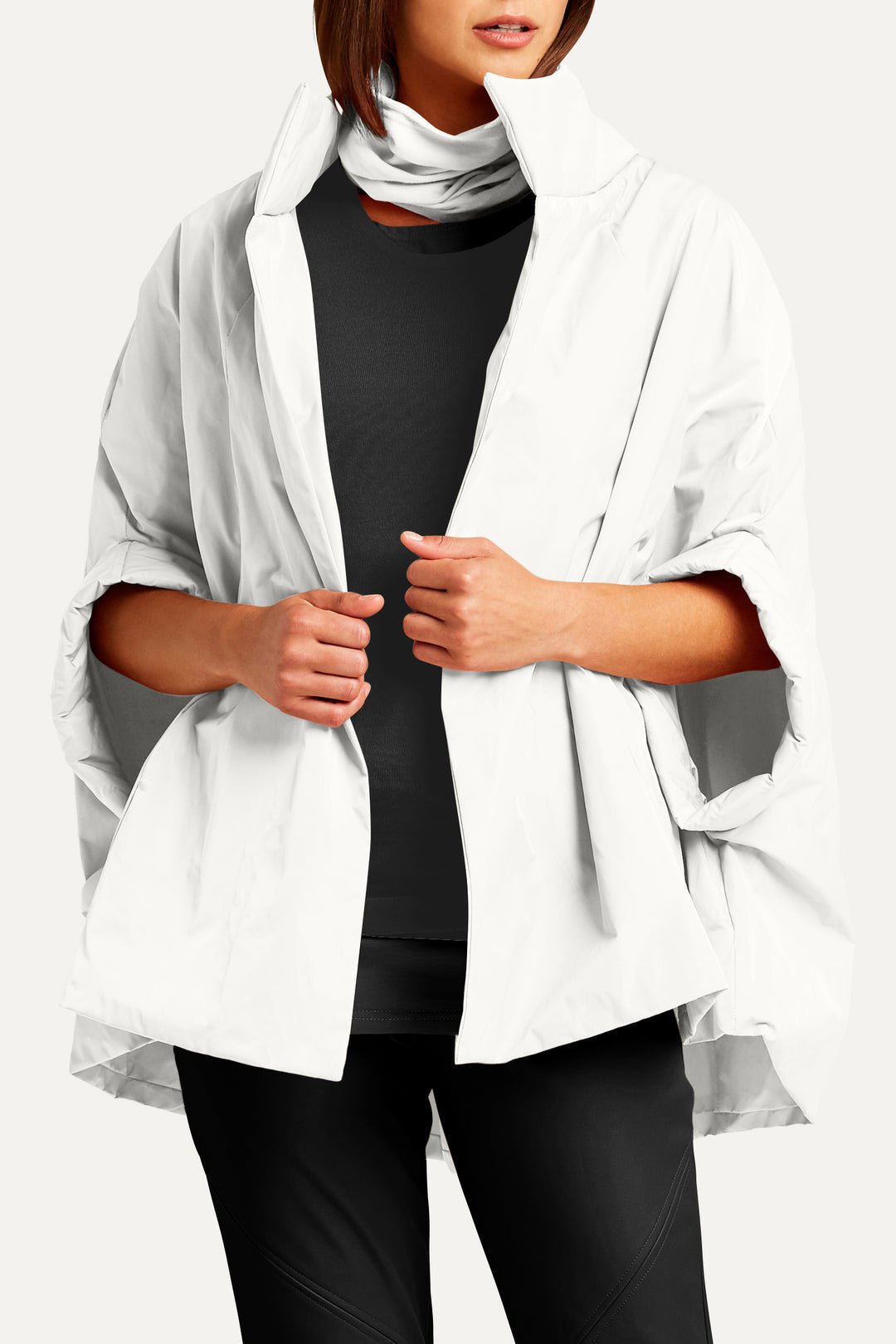 PLANET By Lauren G - NYLON CHIC CAPE - White - Planet By Lauren G - Pinkhill - darwin fashion - darwin boutique