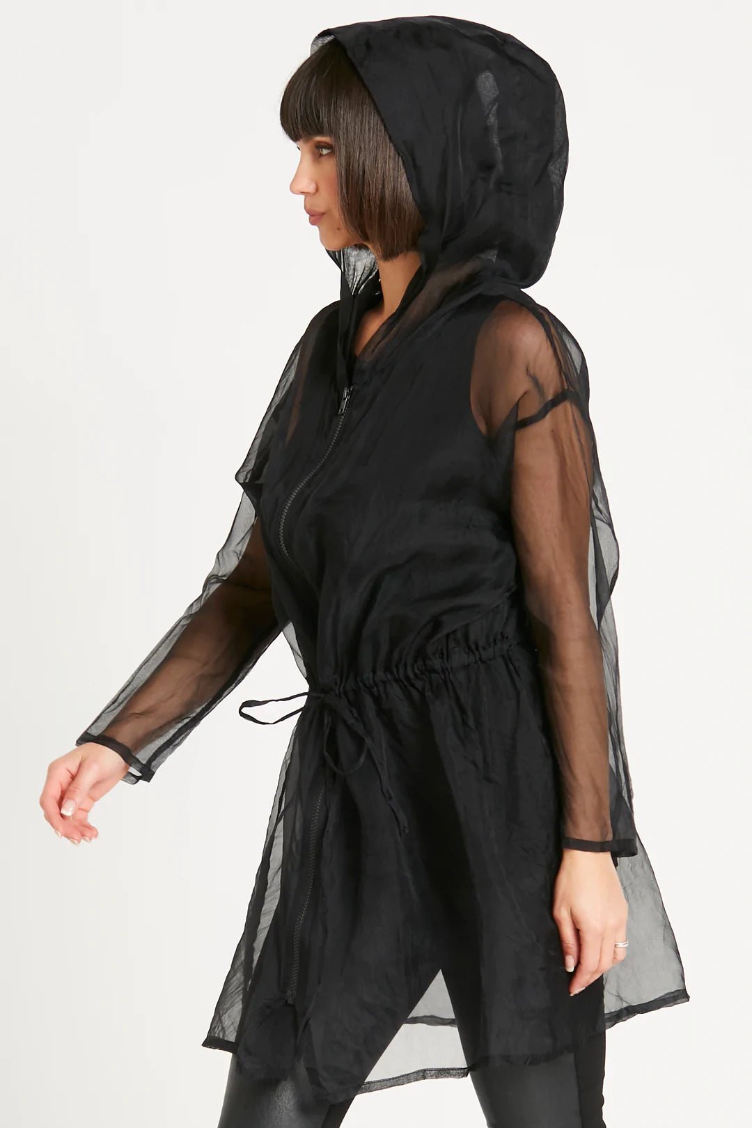 PLANET BY LAUREN G - ORGANZA ANORAK - Pinkhill - Planet By Lauren G -  - Darwin boutique - Australian fashion design - Darwin Fashion - Australian Fashion Designer - Australian Fashion Designer Brands - Australian Fashion Design Tops