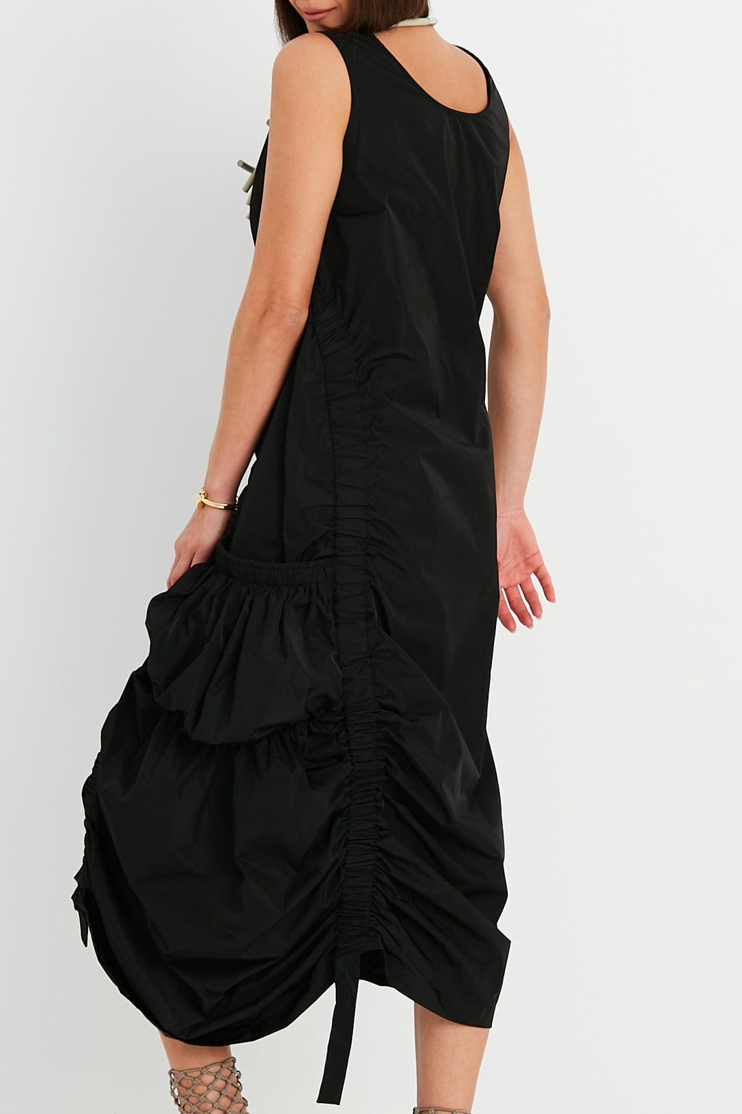 Planet By Lauren G Nylon Big Pocket Dress - Black - Pinkhill -  -  - Darwin boutique - Australian fashion design - Darwin Fashion - Australian Fashion Designer - Australian Fashion Designer Brands - Australian Fashion Design 