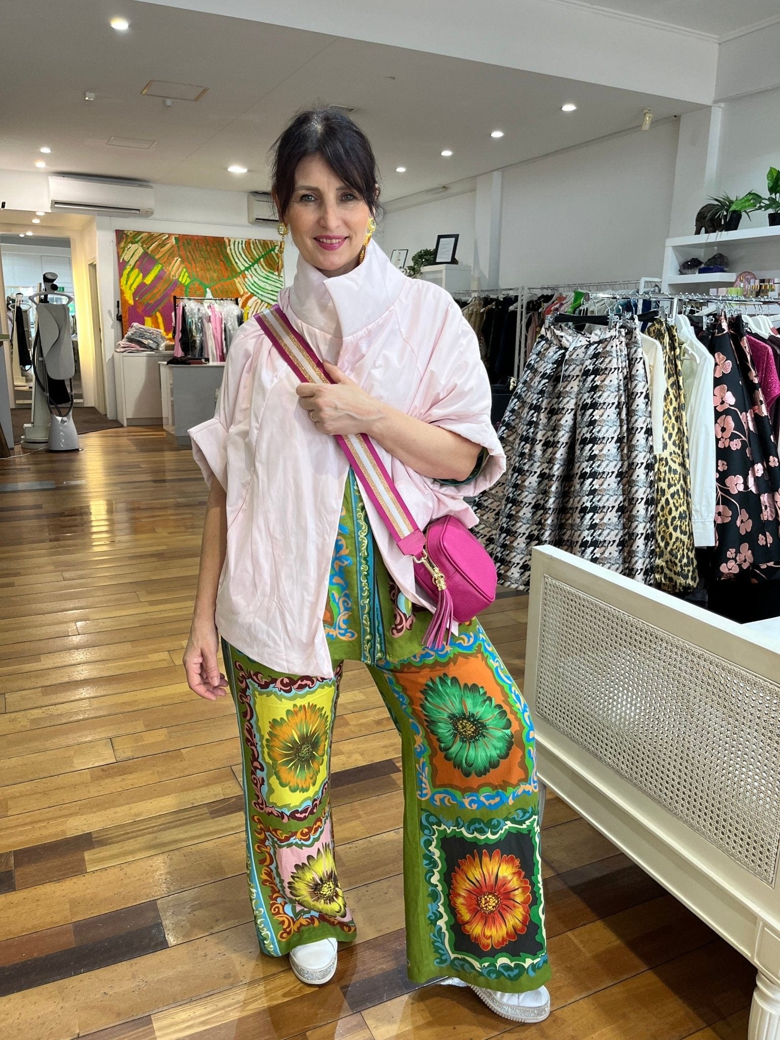 PLANET By Lauren G - NYLON CHIC CAPE - Pink - Planet By Lauren G - Pinkhill - darwin fashion - darwin boutique