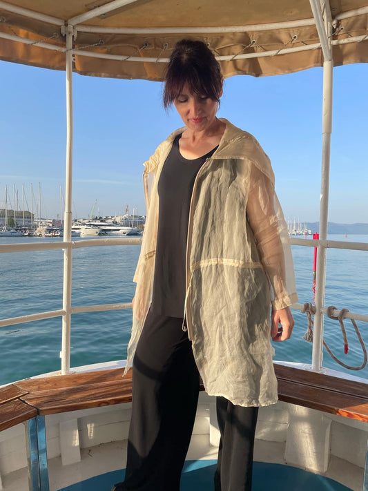 PLANET BY LAUREN G - ORGANZA ANORAK - Pinkhill -  -  - Darwin boutique - Australian fashion design - Darwin Fashion - Australian Fashion Designer - Australian Fashion Designer Brands - Australian Fashion Design Tops