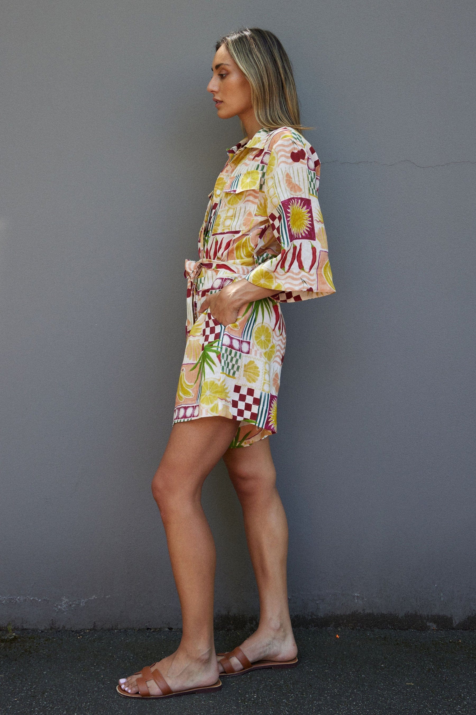 Ralf Studio Diamond Playsuit - Pink Fiesta - Pinkhill -  - [] - Darwin boutique - Australian fashion design - Darwin Fashion - Australian Fashion Designer - Australian Fashion Designer Brands - Australian Fashion Design 