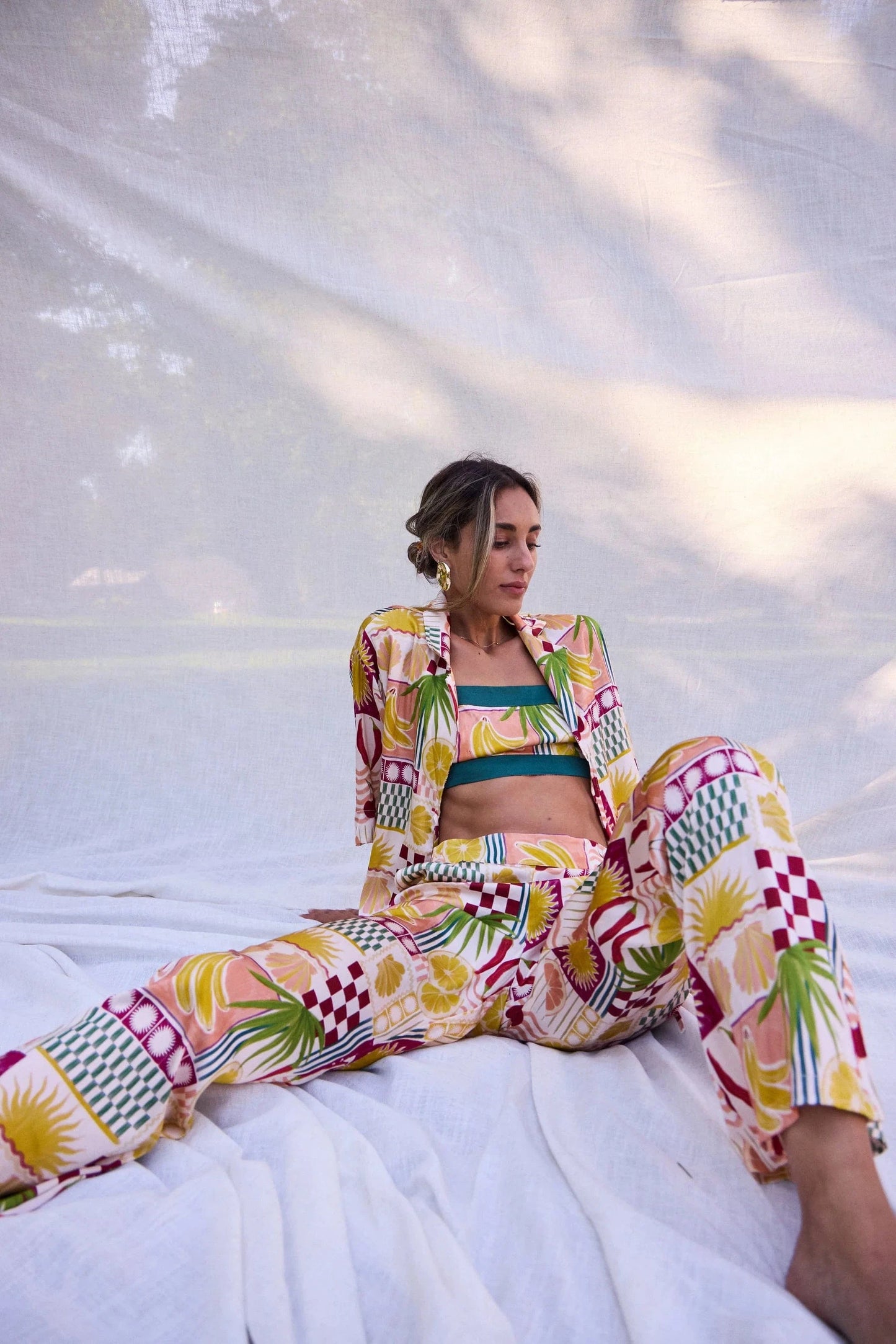 Ralf Studio Freemantle Pant Fiesta - Pinkhill -  - [] - Darwin boutique - Australian fashion design - Darwin Fashion - Australian Fashion Designer - Australian Fashion Designer Brands - Australian Fashion Design 