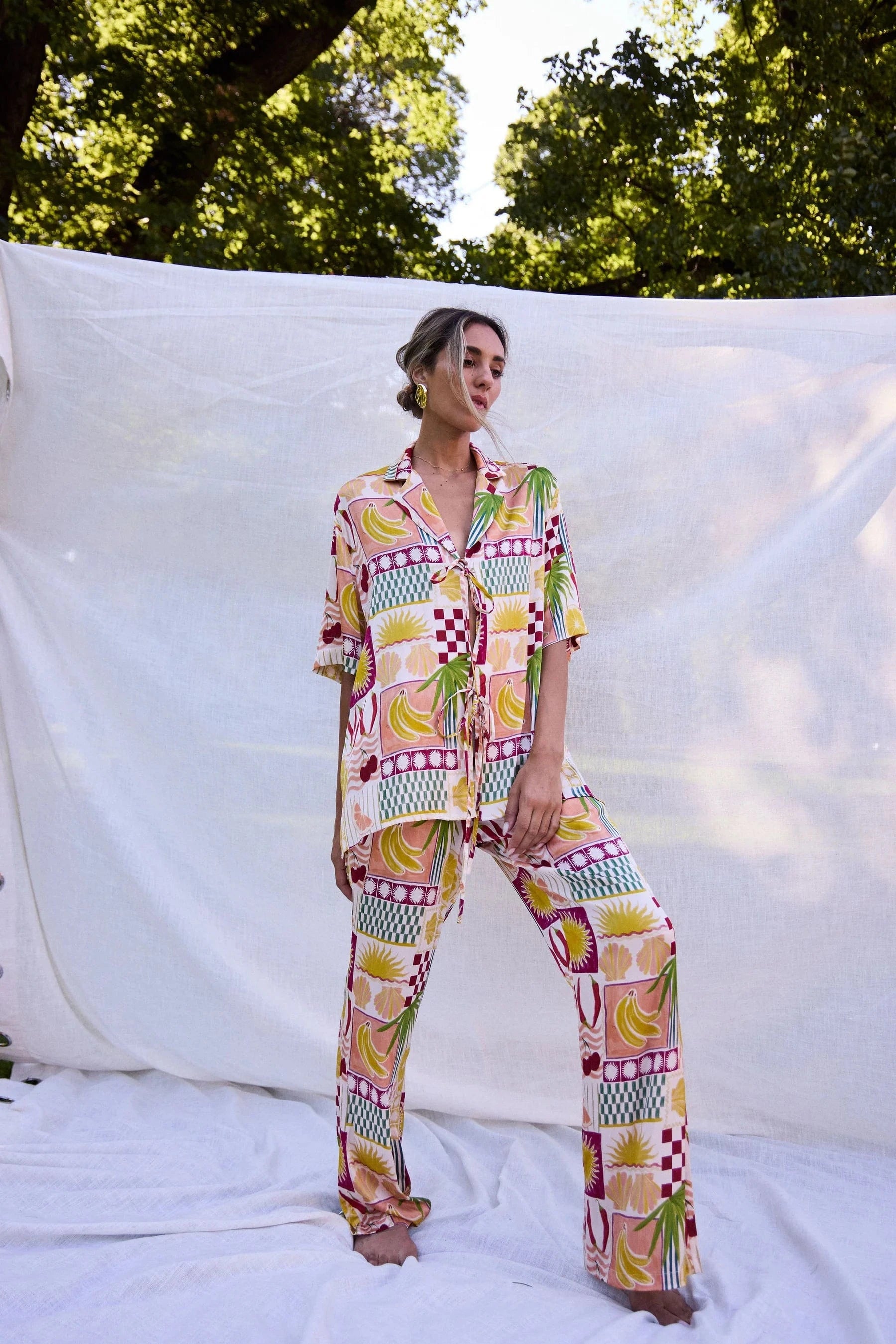 Ralf Studio Freemantle Pant Fiesta - Pinkhill -  - [] - Darwin boutique - Australian fashion design - Darwin Fashion - Australian Fashion Designer - Australian Fashion Designer Brands - Australian Fashion Design 